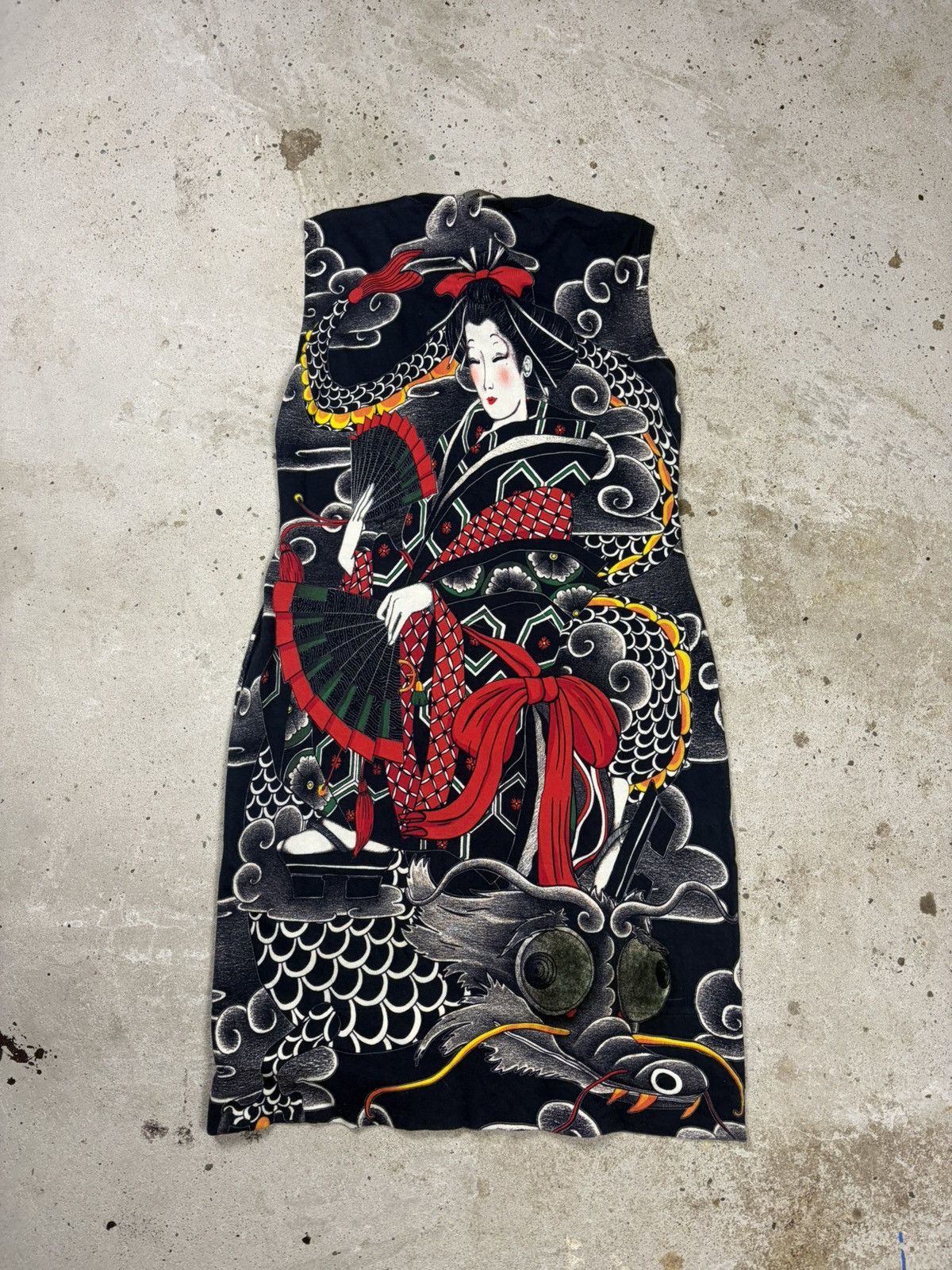 Love Moschino Love Moschino Geisha Japanese Dragon Print Dress Size M / US 6-8 / IT 42-44 - 2 Thumbnail