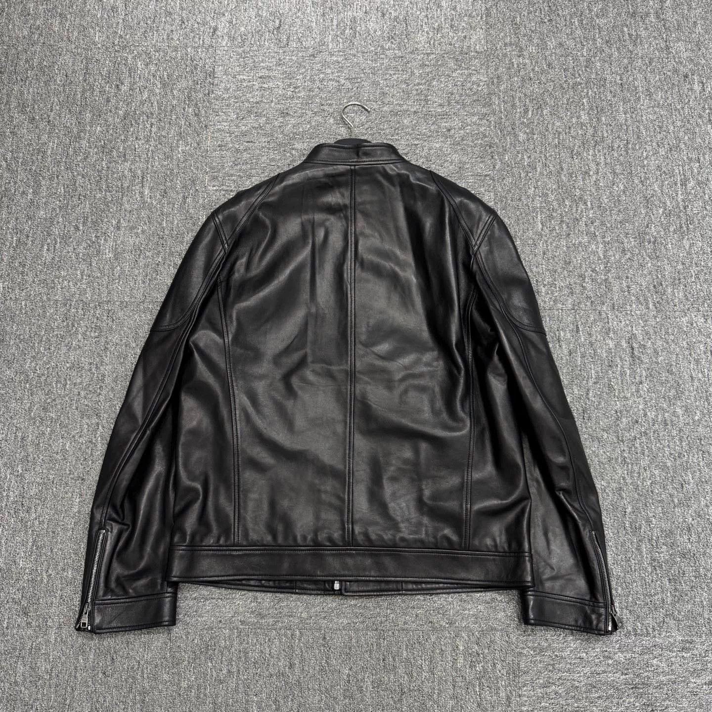 Salvatore Ferragamo salvatore ferragamo black leather motorcycle jacket. Size US XXL / EU 58 / 5 - 2 Thumbnail