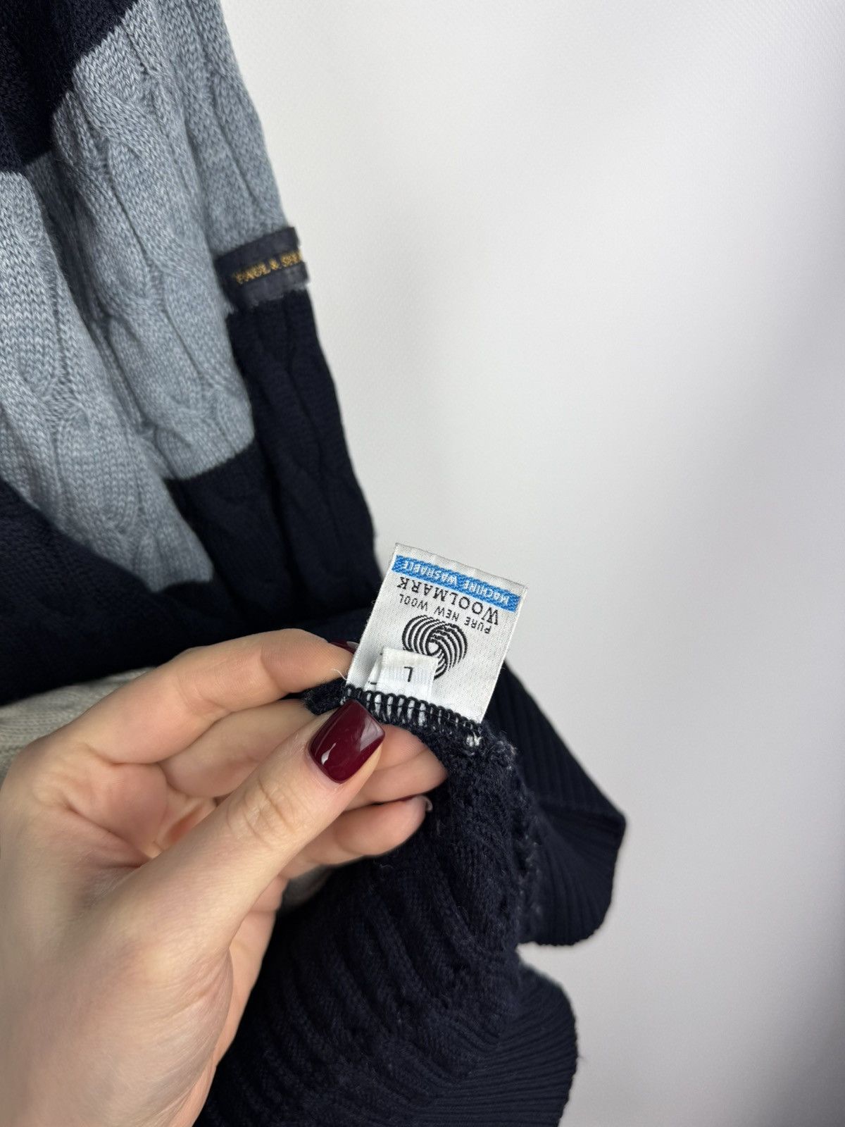 Paul & Shark Paul & Shark Wool Cable Knit Crewneck Heavy Sweater Pullover Size US L / EU 52-54 / 3 - 12 Thumbnail