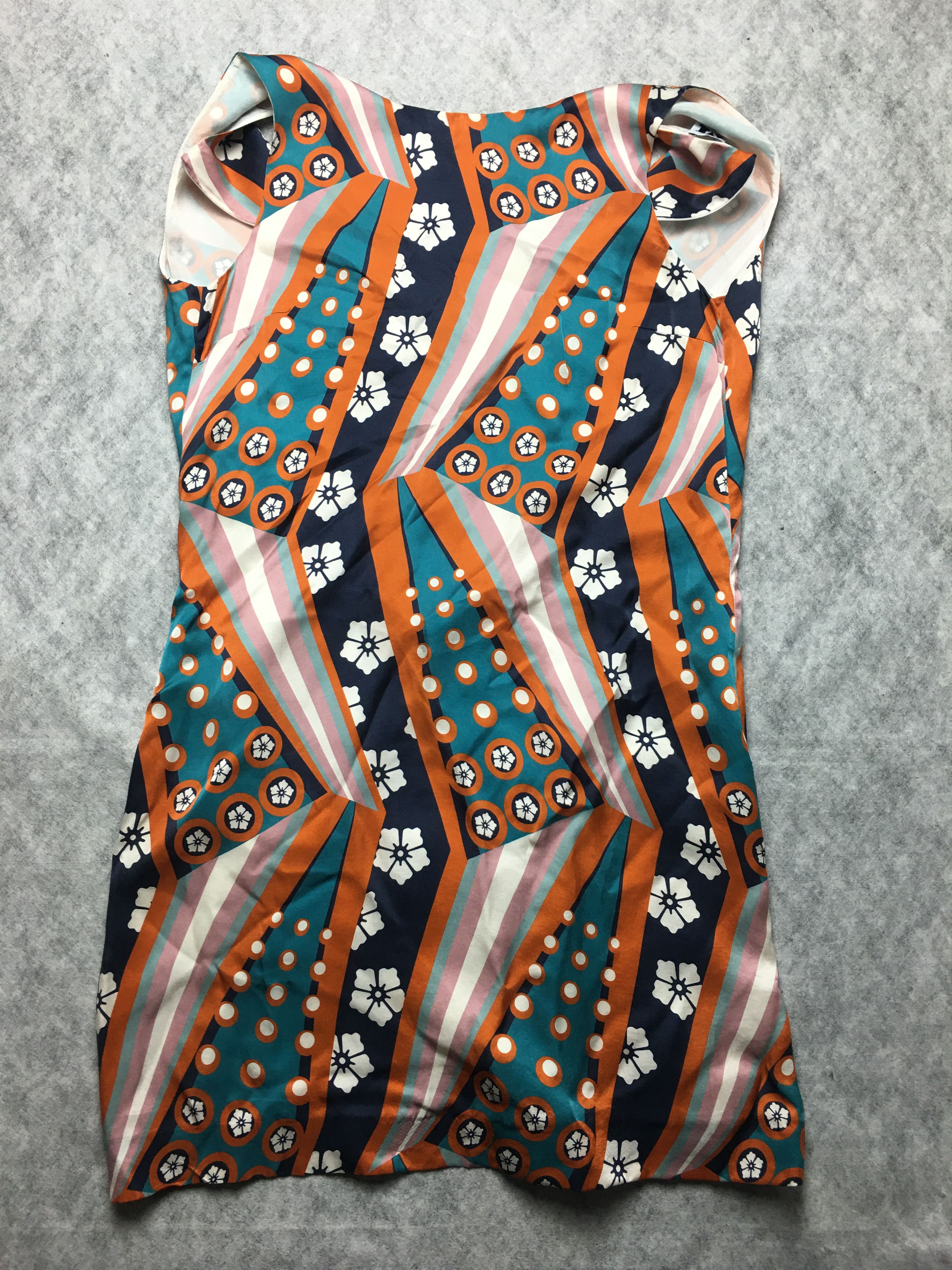 Missoni M Missoni Patchwork-effect Satin Mini Dress Size S / US 4 / IT 40 - 7 Thumbnail