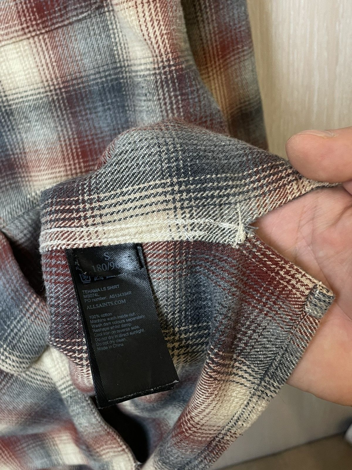 Allsaints AllSaints Plaid Flannel Shirt Size US S / EU 44-46 / 1 - 10 Thumbnail