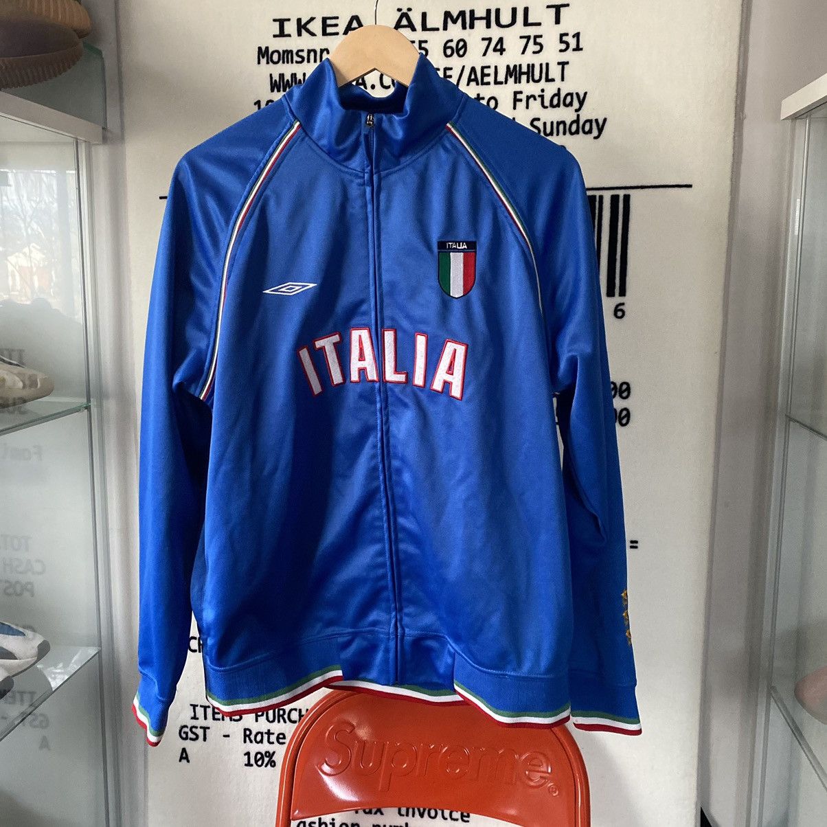 Soccer Jersey Vintage Italy soccer Umbro ZipUp | Grailed
