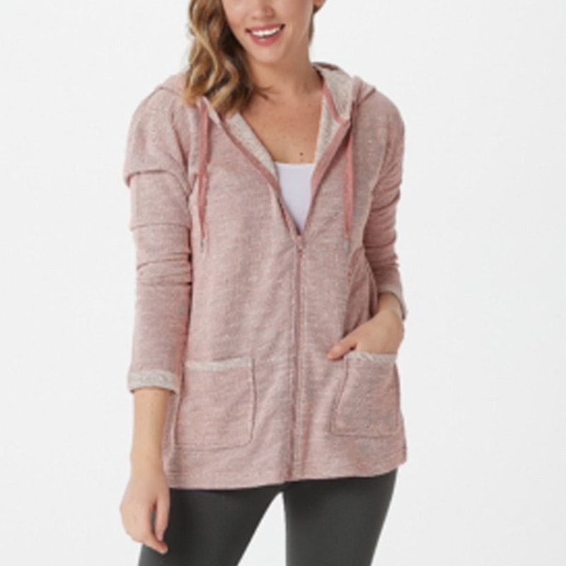 Ugg Koolaburra UGG Womens French Terry Hooded Zip Front Cardigan Size M / US 6-8 / IT 42-44 - 1 Thumbnail