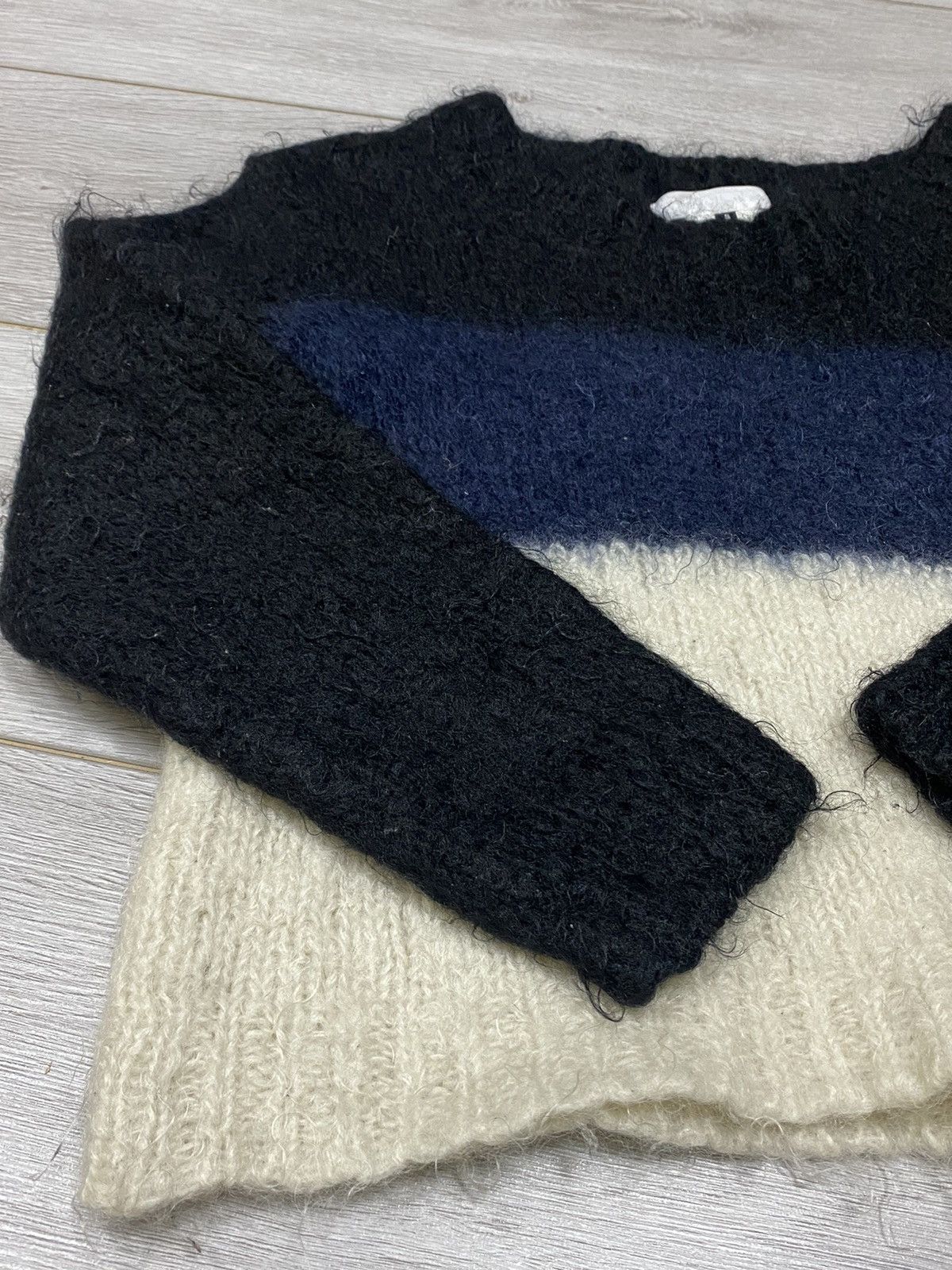 Comme des Garcons × Ganryu × Japanese Brand Comme des garçons Mohair Ganryu knitted tri color sweater Size S / US 4 / IT 40 - 6 Thumbnail