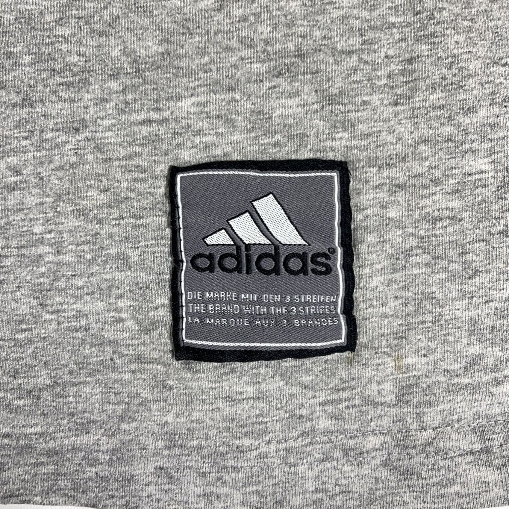 Adidas VINTAGE adidas M Ringer T-Shirt Gray Black Logo MADE IN USA 90s Size US M / EU 48-50 / 2 - 7 Thumbnail