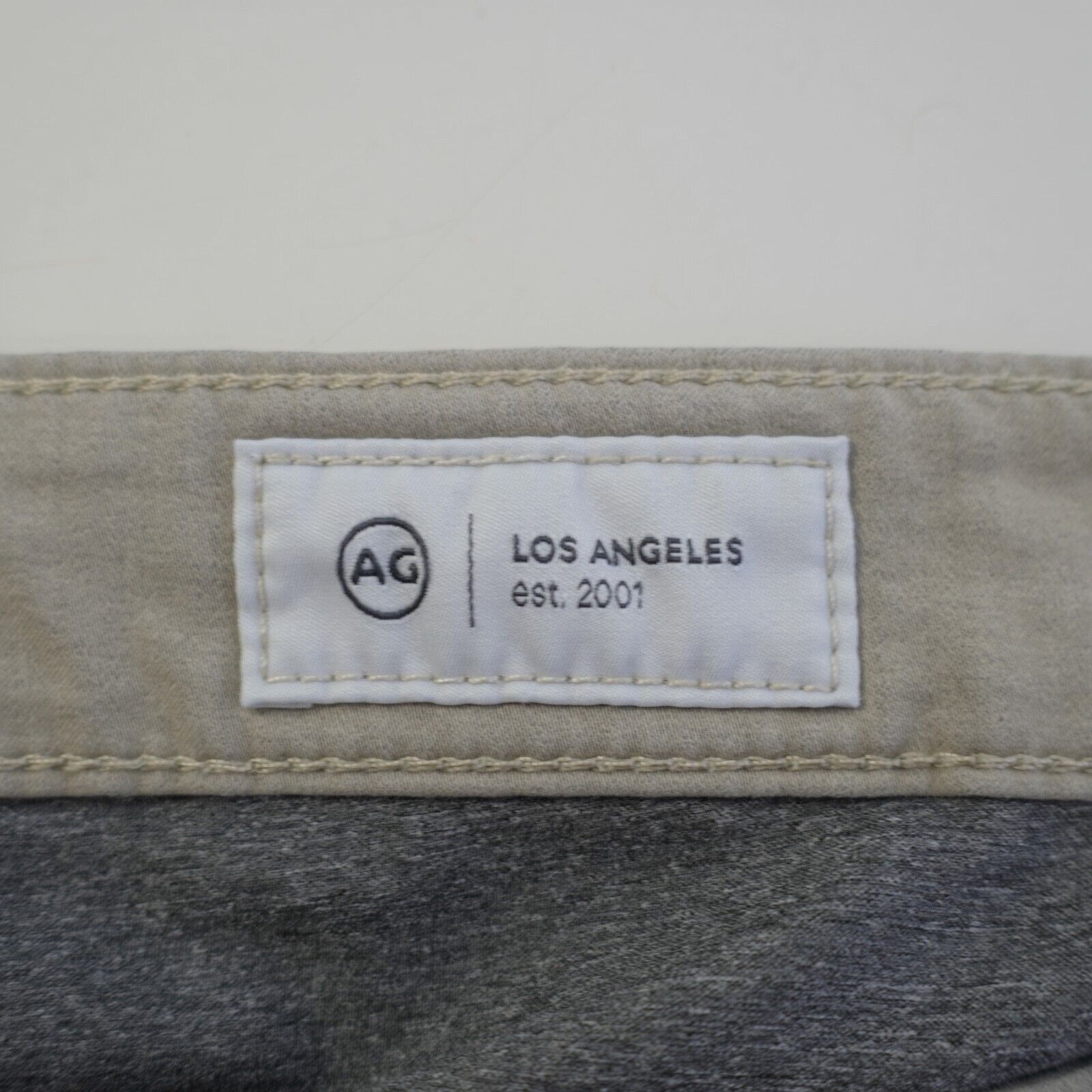 AG Adriano Goldschmied AG Adriano Goldsmied Everett Slim Straight Beige Cream Jeans Size US 39 - 8 Thumbnail