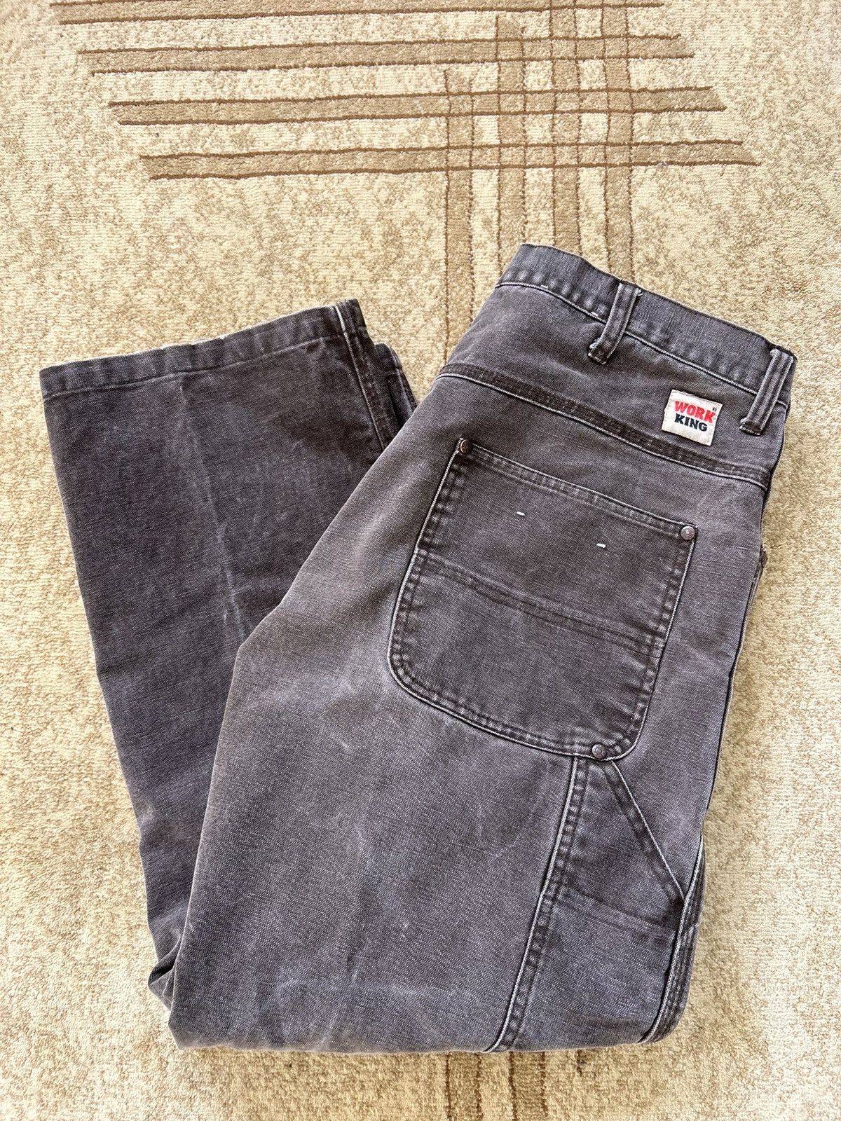 Japanese Brand Vintage Faded Brown Carpenter Jeans Size US 34 / EU 50 - 1 Thumbnail