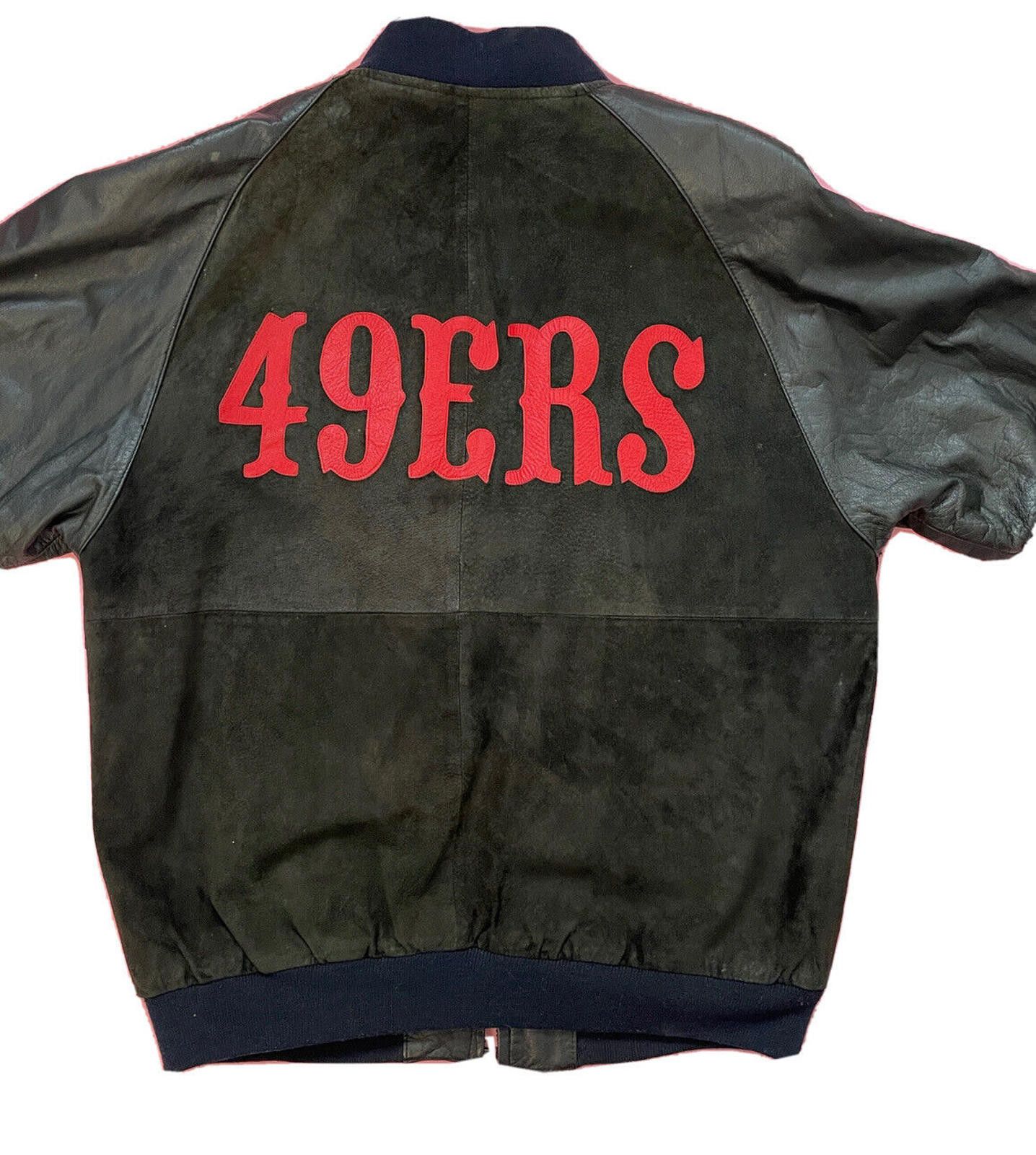 Starter Vintage Starter San Francisco 49ers Suede Leather Jacket XL Size ONE SIZE - 6 Thumbnail