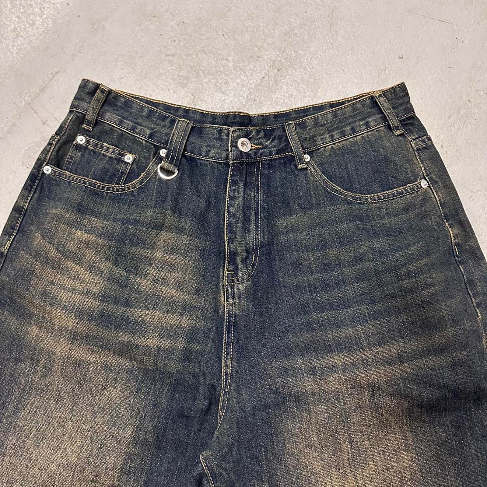 Vintage NAVY DESERT WIDE LEG BAGGY JORTS 32 WAIST Size US 32 / EU 48 - 3 Thumbnail