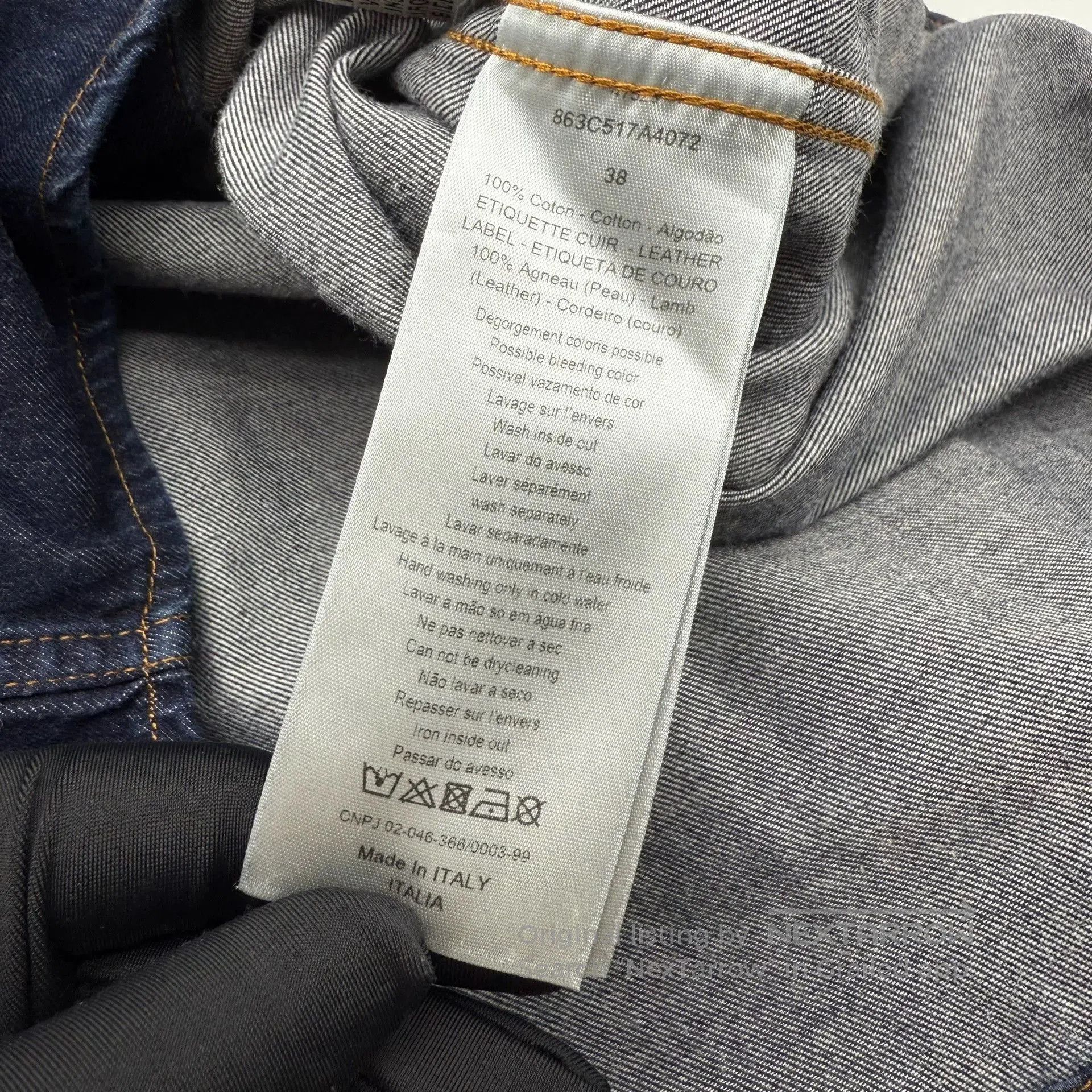 Dior dior logo cotton denim long sleeve shirt. Size US M / EU 48-50 / 2 - 6 Thumbnail