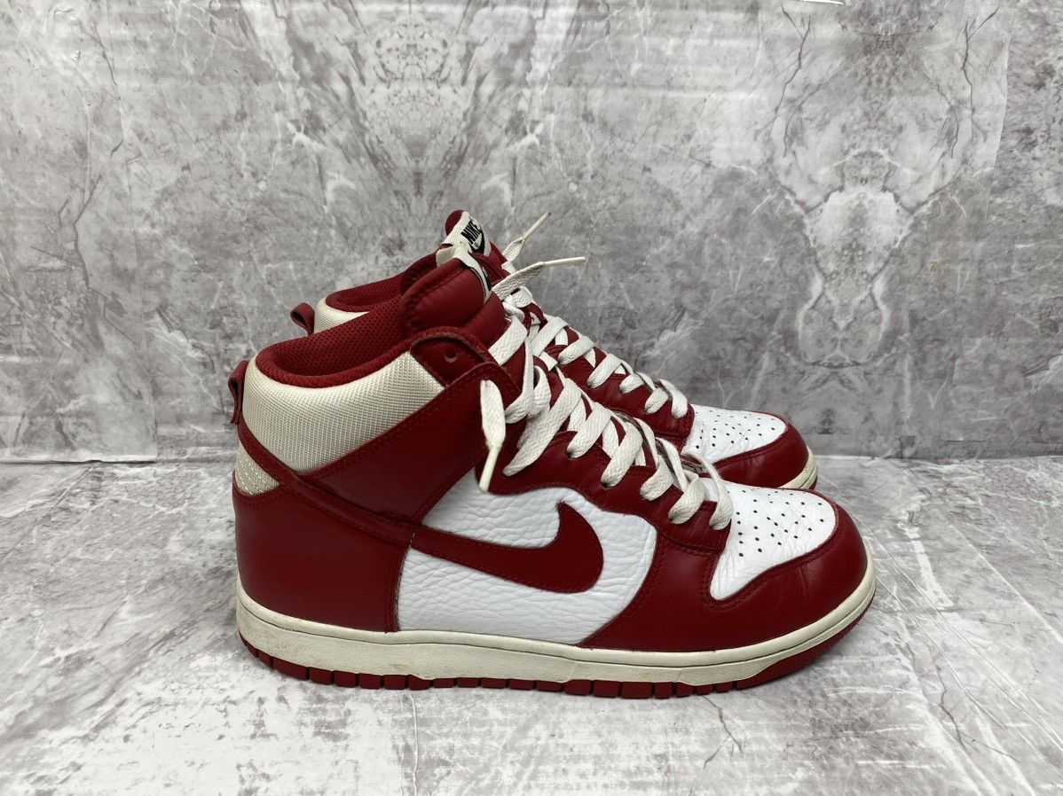 Nike Nike Dunk High White Varsity Red (2009) Size US 8 / EU 41 - 1 Thumbnail