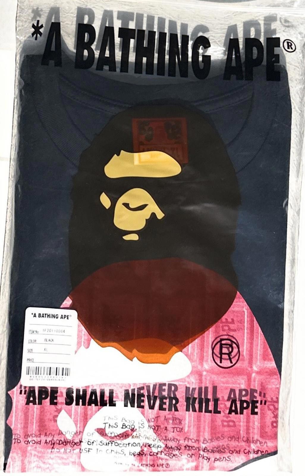 Bape A Bathing Ape BAPE LOVE Graphic T-Shirt Black Pink Size US XL / EU 56 / 4 - 2 Thumbnail