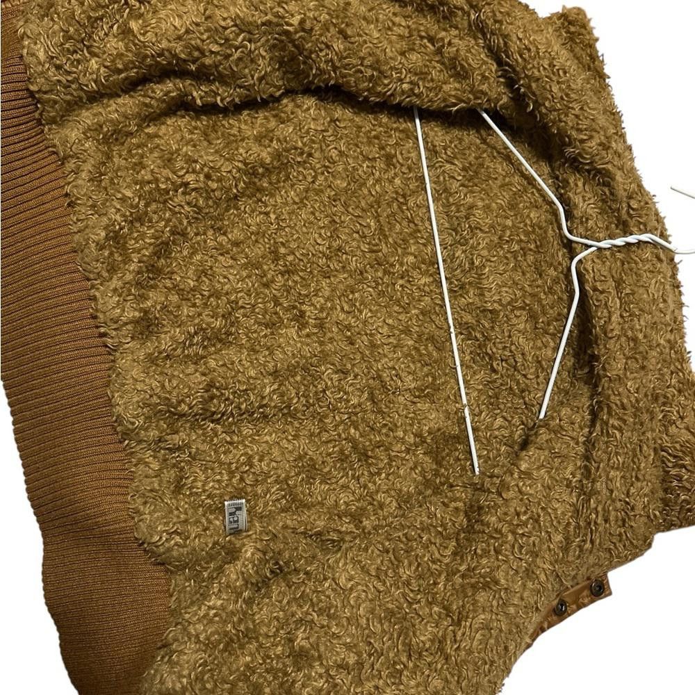 Designer Women's brown Hooded Jacket with Sherpa lining Size XS / US 0-2 / IT 36-38 - 4 Thumbnail