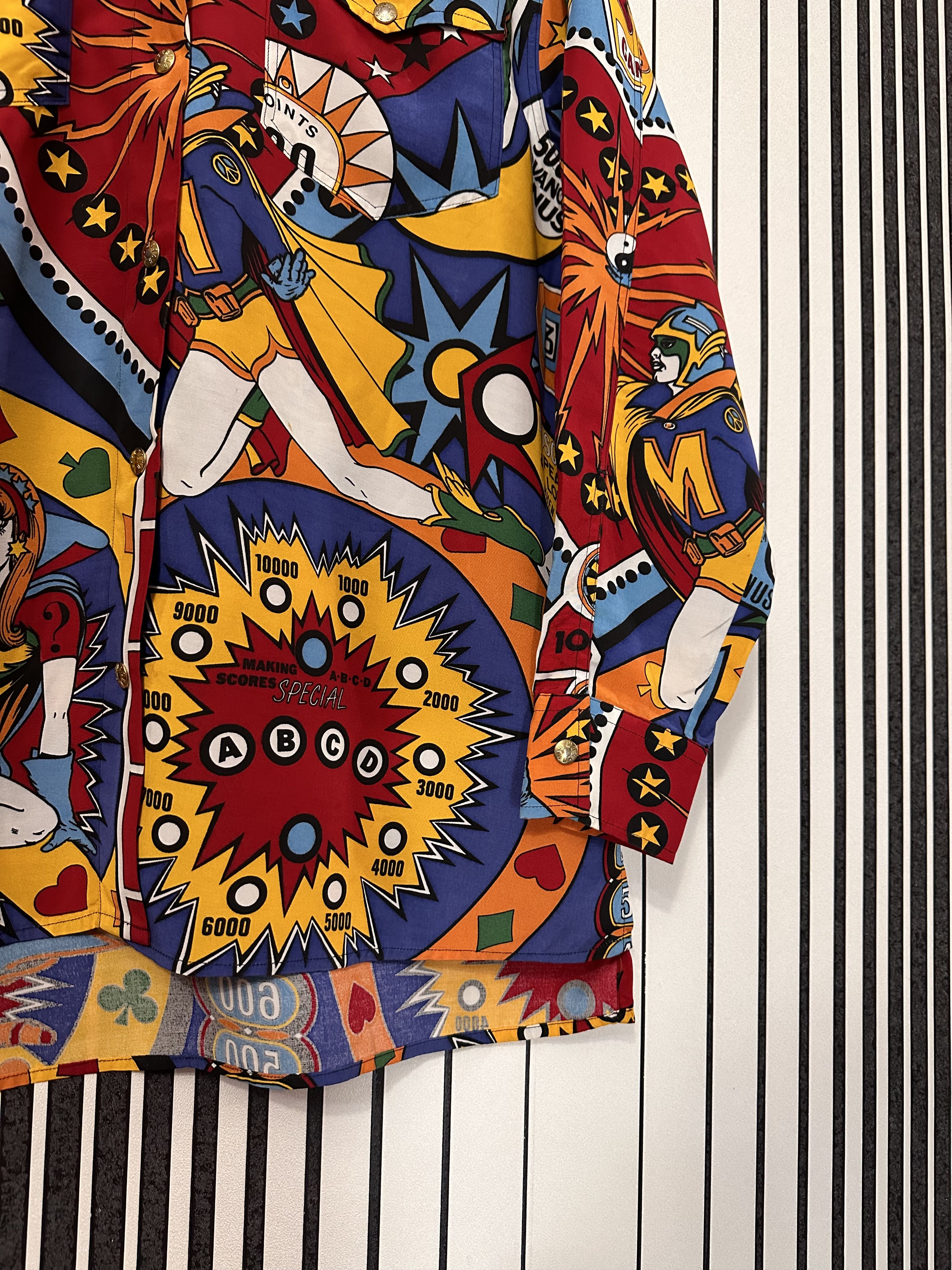 Moschino 90’s Moschino Vintage Gambling-Kasino Rare Full-Print Shirt Size US S / EU 44-46 / 1 - 6 Thumbnail