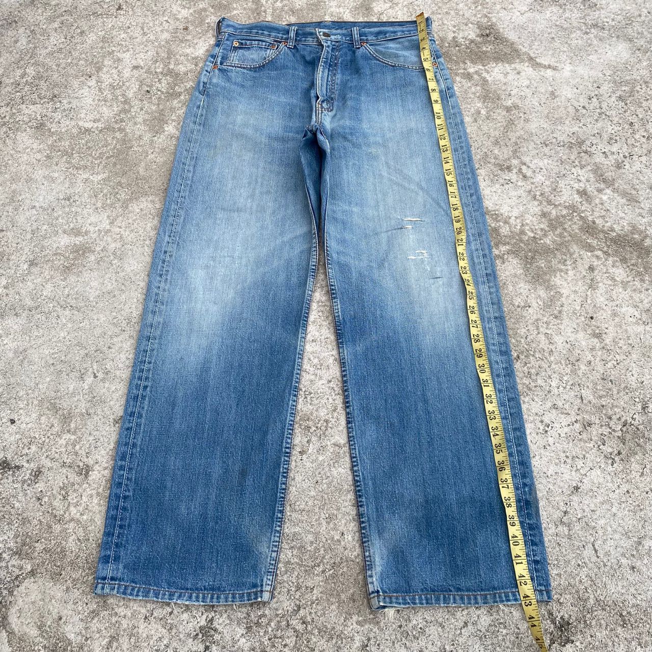Levi's Vintage Levis 504 Distressed Denim Kurt Cobain Style Size US 33 - 6 Thumbnail