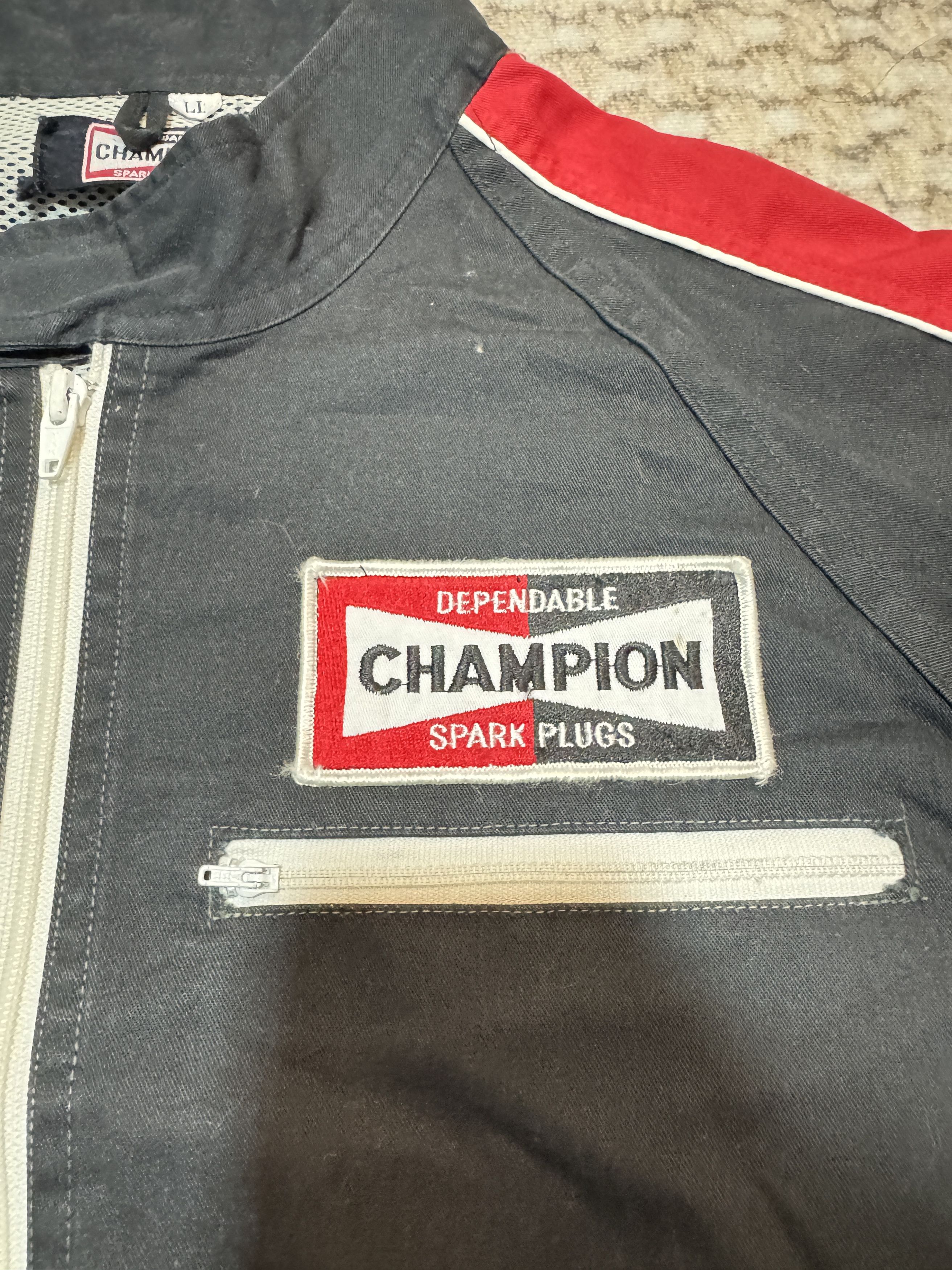 Sports Specialties Vintage Champion Spark Plug USA Technician Coverall Size US 33 - 3 Thumbnail