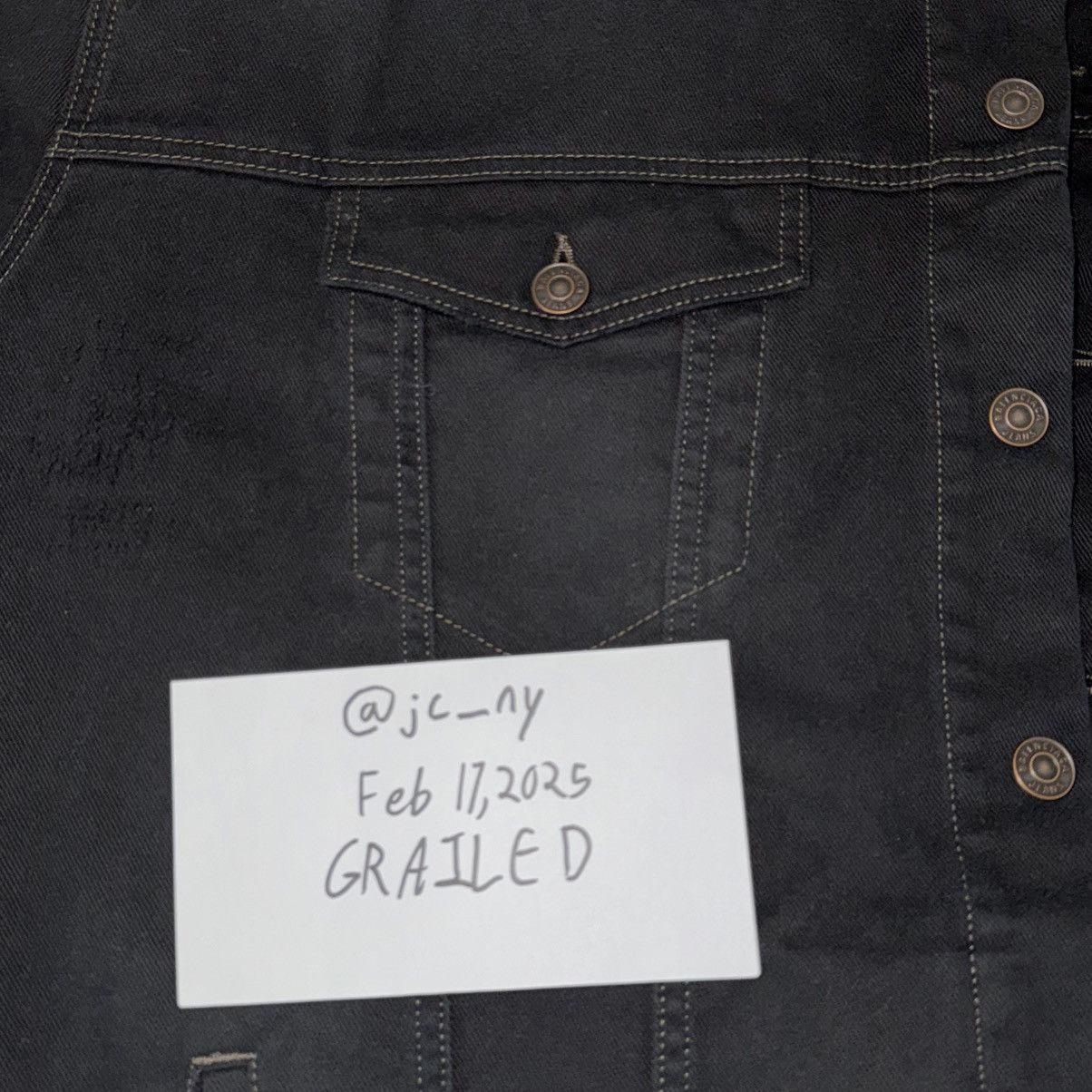 Balenciaga Balenciaga x Adidas Oversized Black Denim Jacket Size US XL / EU 56 / 4 - 12 Thumbnail