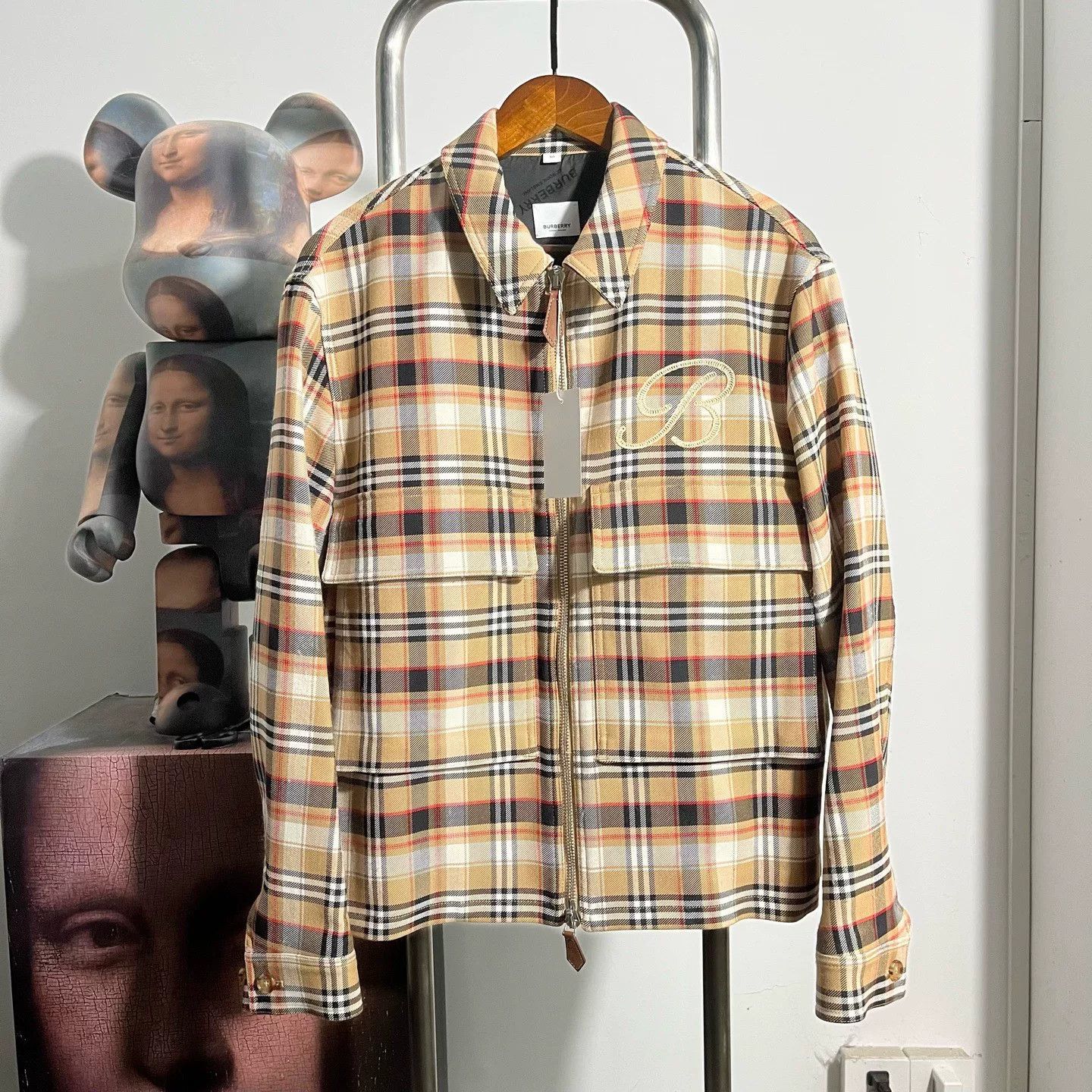 Burberry Burberry Embroidered Plaid Light Jacket s Men Size US S / EU 44-46 / 1 - 1 Thumbnail