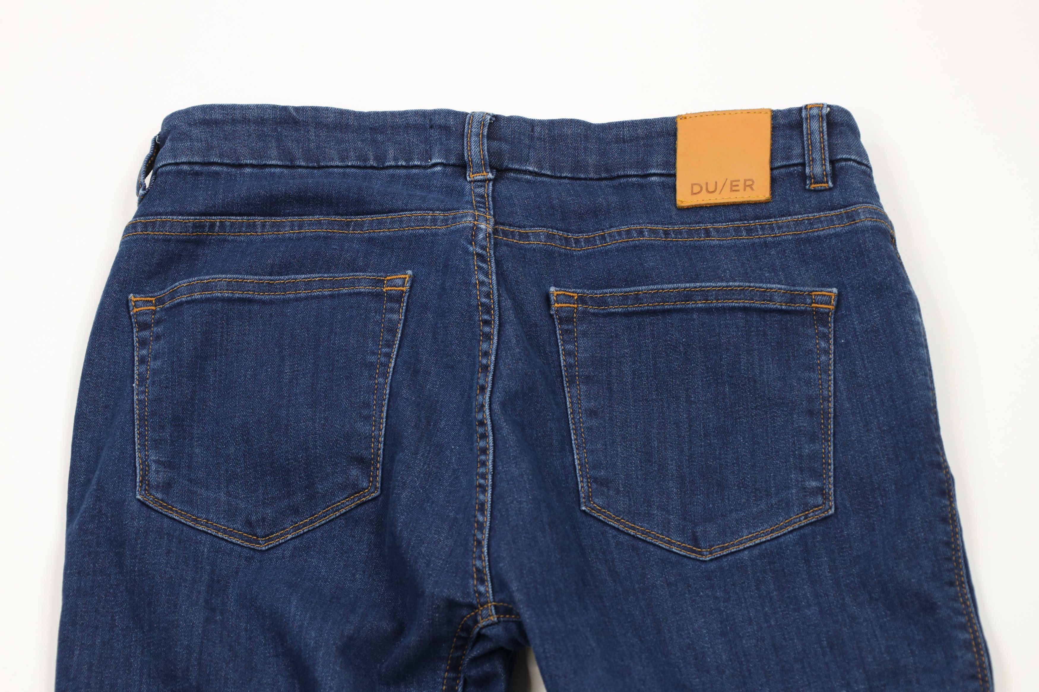 DUER × Vintage DU/ER DUER Fit Skinny Leg Stretch Denim Jeans Pants Blue Size 29" - 9 Thumbnail