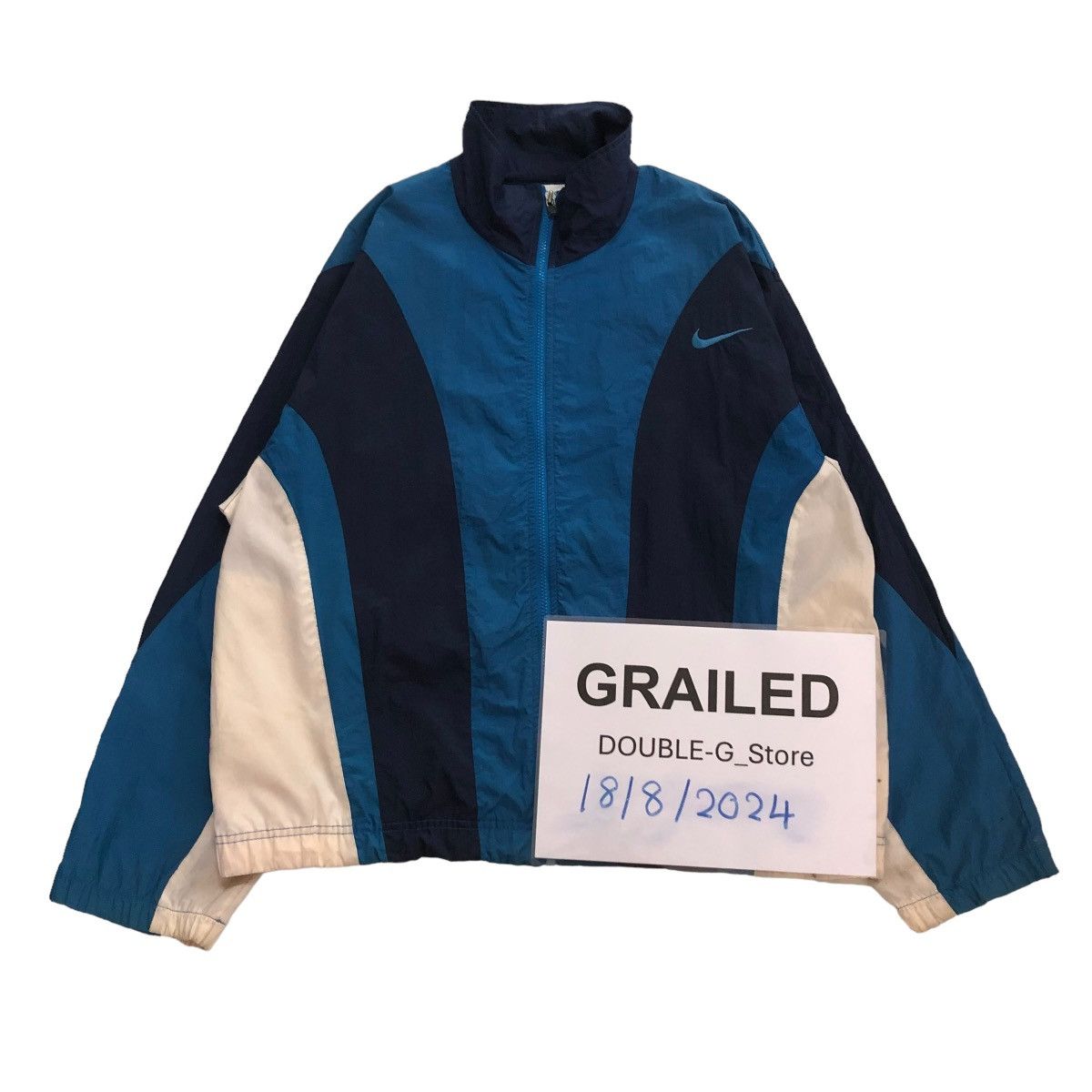 Nike 📌VINTAGE NIKE WINDBREAKER ANORAK JACKET BIG SWOOSH Size US M / EU 48-50 / 2 - 1 Thumbnail