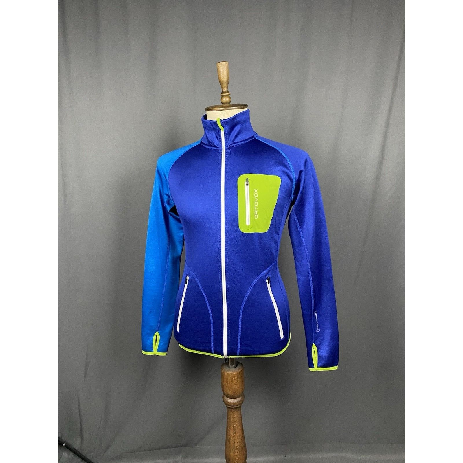 ORTOVOX Ortovox Men's Blue Full Zip Wool High Neck Sweater Size M Size US M / EU 48-50 / 2 - 2 Thumbnail