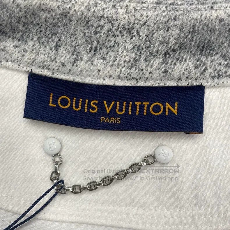 Louis Vuitton Louis Vuitton Grey and white color-matching starry sky den Size US L / EU 52-54 / 3 - 2 Thumbnail