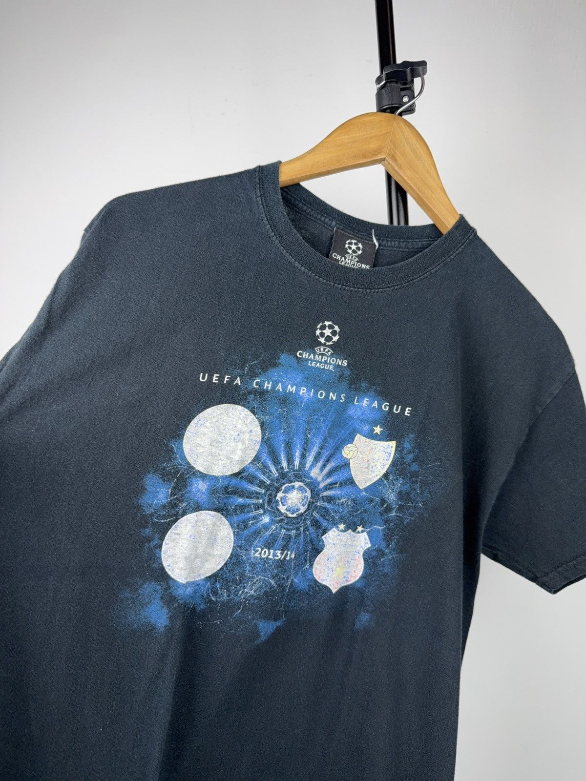 UEFA 00s Vintage UEFA Champions League 2013/14 Graphic T-Shirt Size US M / EU 48-50 / 2 - 3 Thumbnail