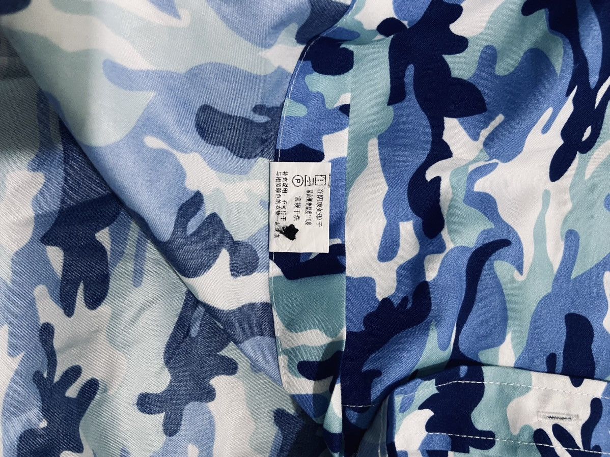 Japanese Brand Blue Camo Button Up Shirt Size US M / EU 48-50 / 2 - 6 Thumbnail