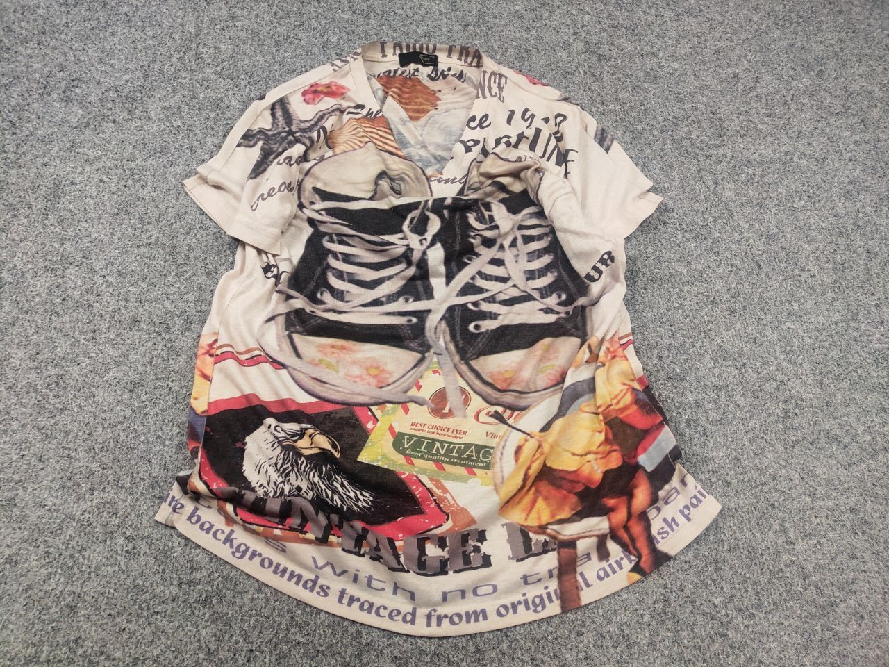 Just Cavalli Rare Vintage 90's Just cavalli graphic Logo V neck t-shirt Size US M / EU 48-50 / 2 - 3 Thumbnail