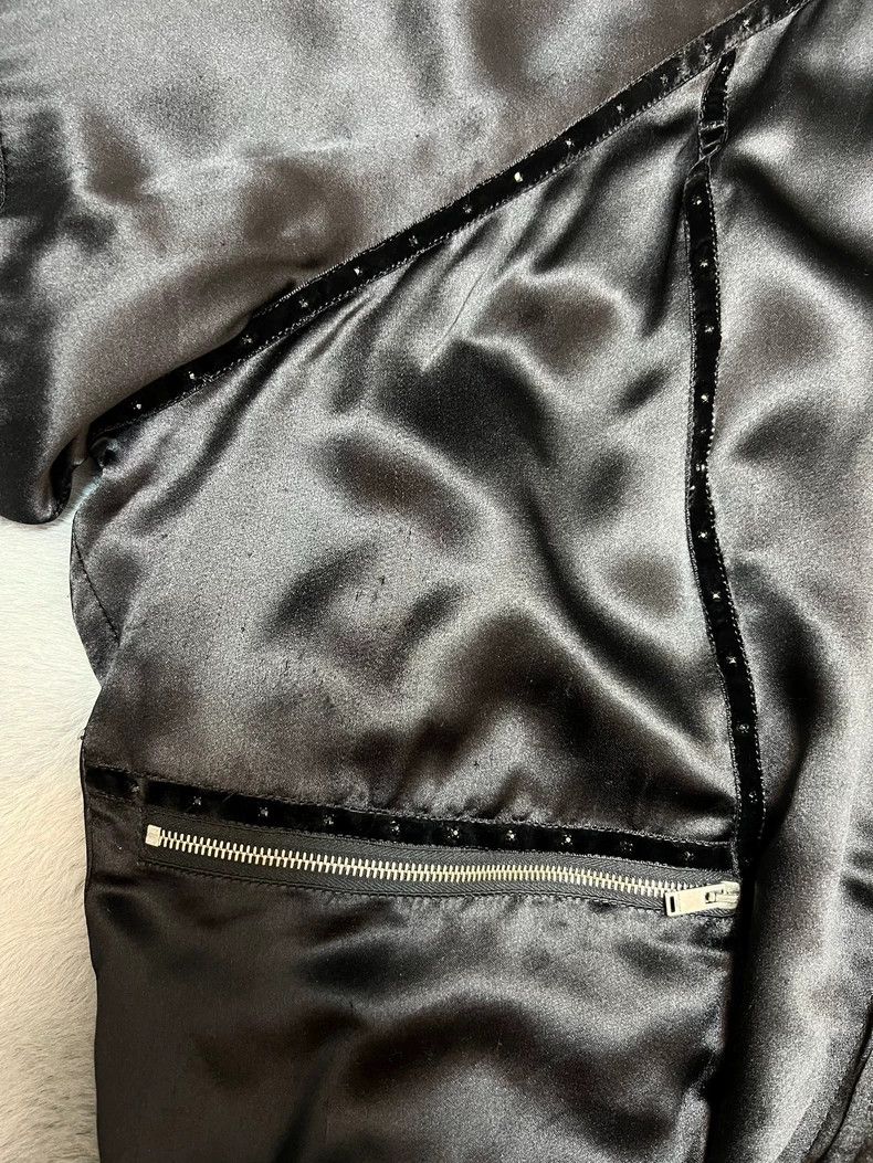 Saint Laurent Paris Saint Laurent Paris Black rhinestone silk jacket Size US S / EU 44-46 / 1 - 5 Thumbnail