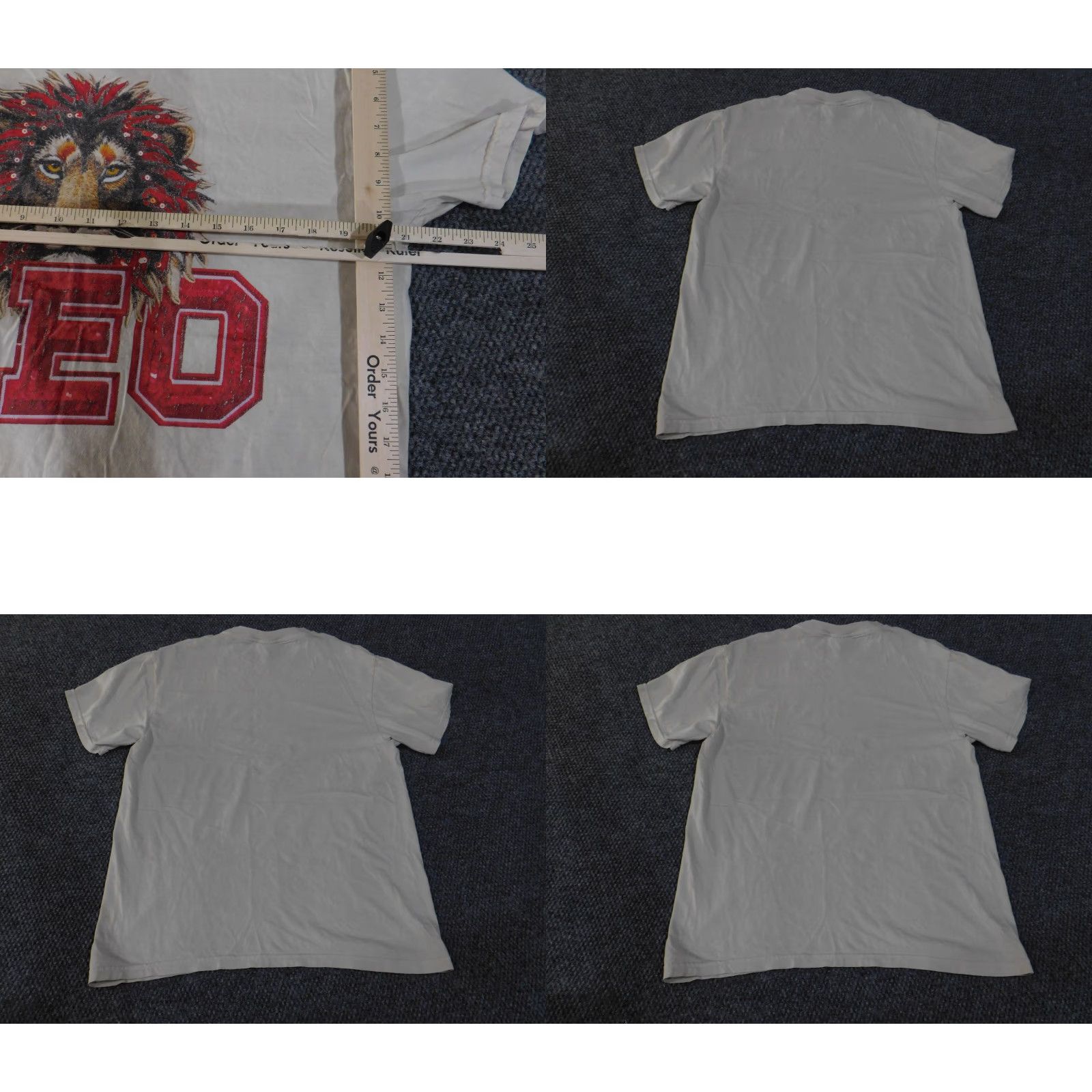 Comfort Colors Comfort Colors T-Shirt Large Mens Beige Leo Lion Zodiac Graphic Crew Neck Short Sleeve Cotton Size US L / EU 52-54 / 3 - 8 Thumbnail