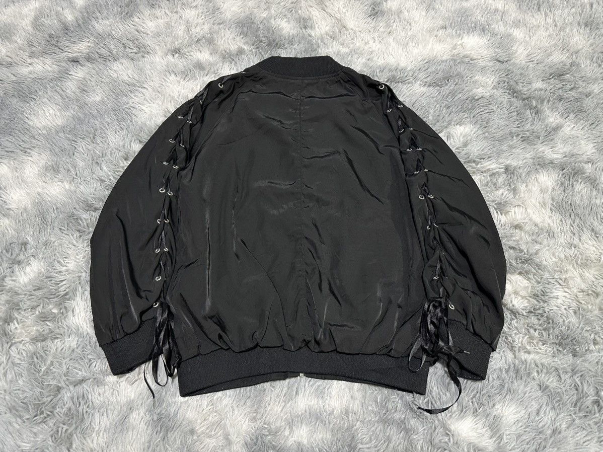 Japanese Brand 🔥Sick Y2K Japanese Bondage Laces Up Bomber Jacket Vkei Punk Size US M / EU 48-50 / 2 - 7 Thumbnail