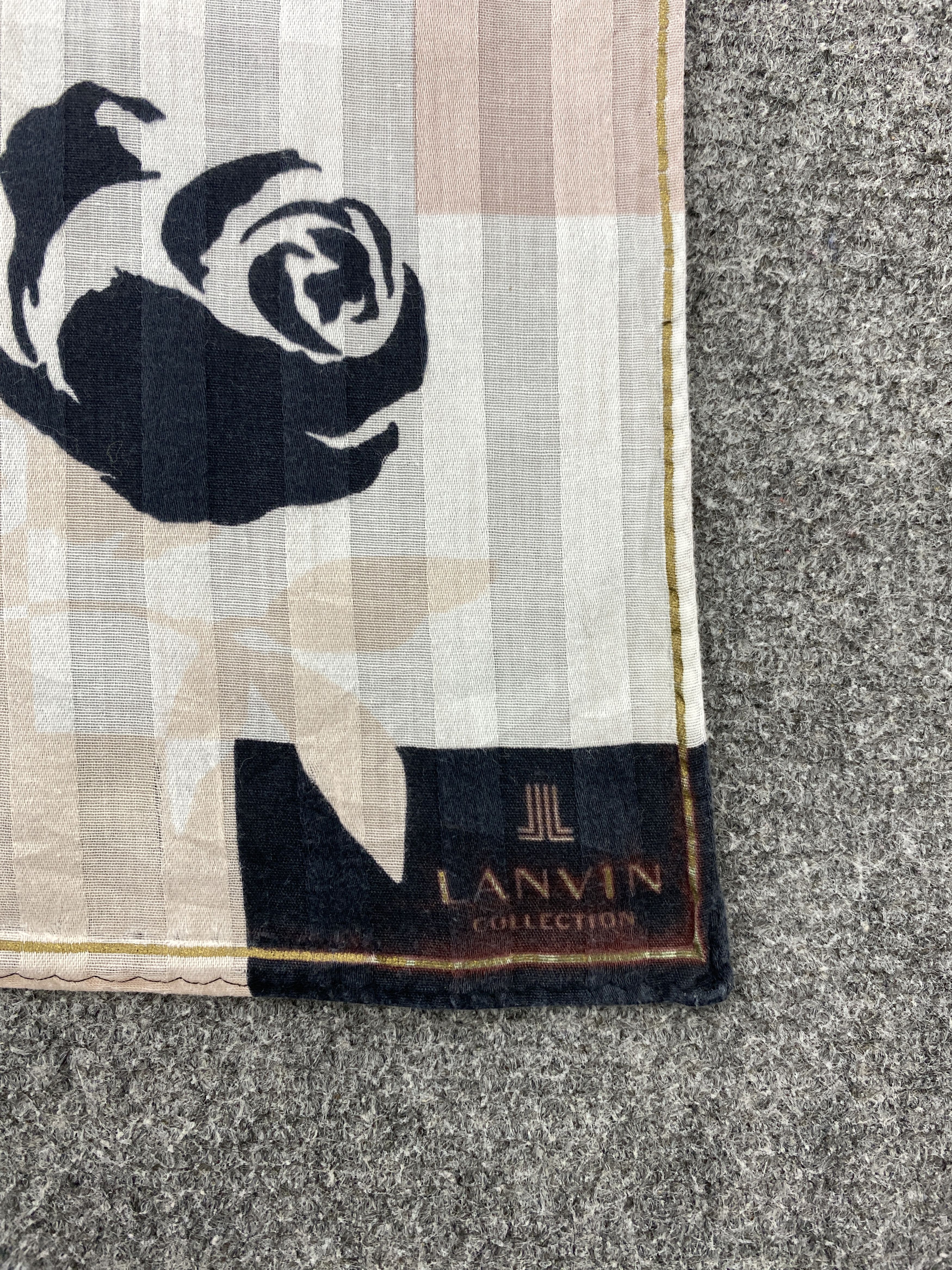 Lanvin Lanvin Handkerchief / Neckerchief / Headscarf HKC0727 Size ONE SIZE - 5 Thumbnail