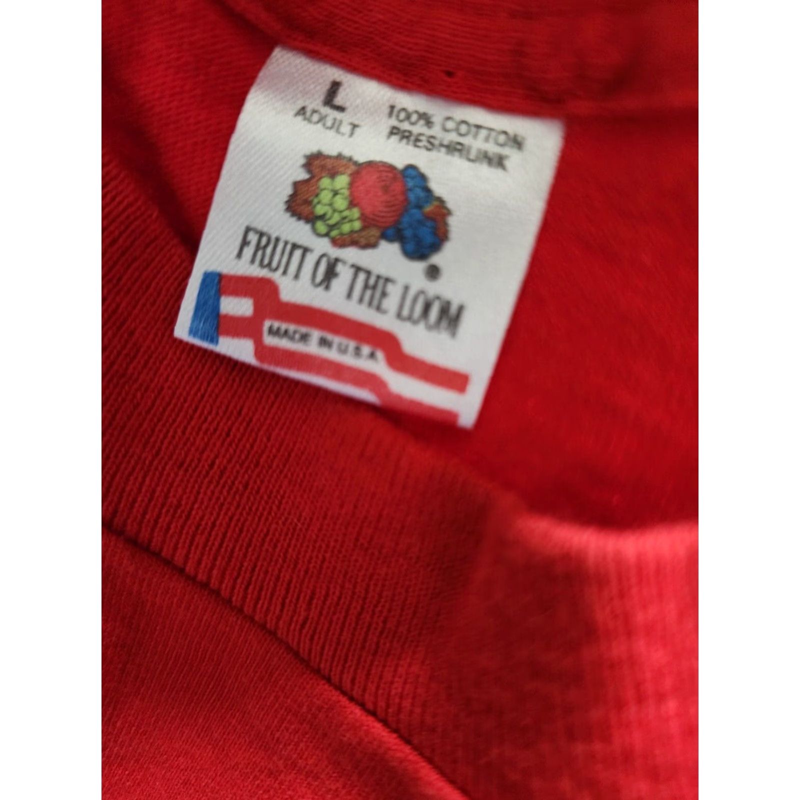 Fruit Of The Loom VINTAGE Mens L Folsom Rodeo T-Shirt Embroidered 1980s Cotton USA Crew Neck Short Sleeve Size US L / EU 52-54 / 3 - 5 Thumbnail