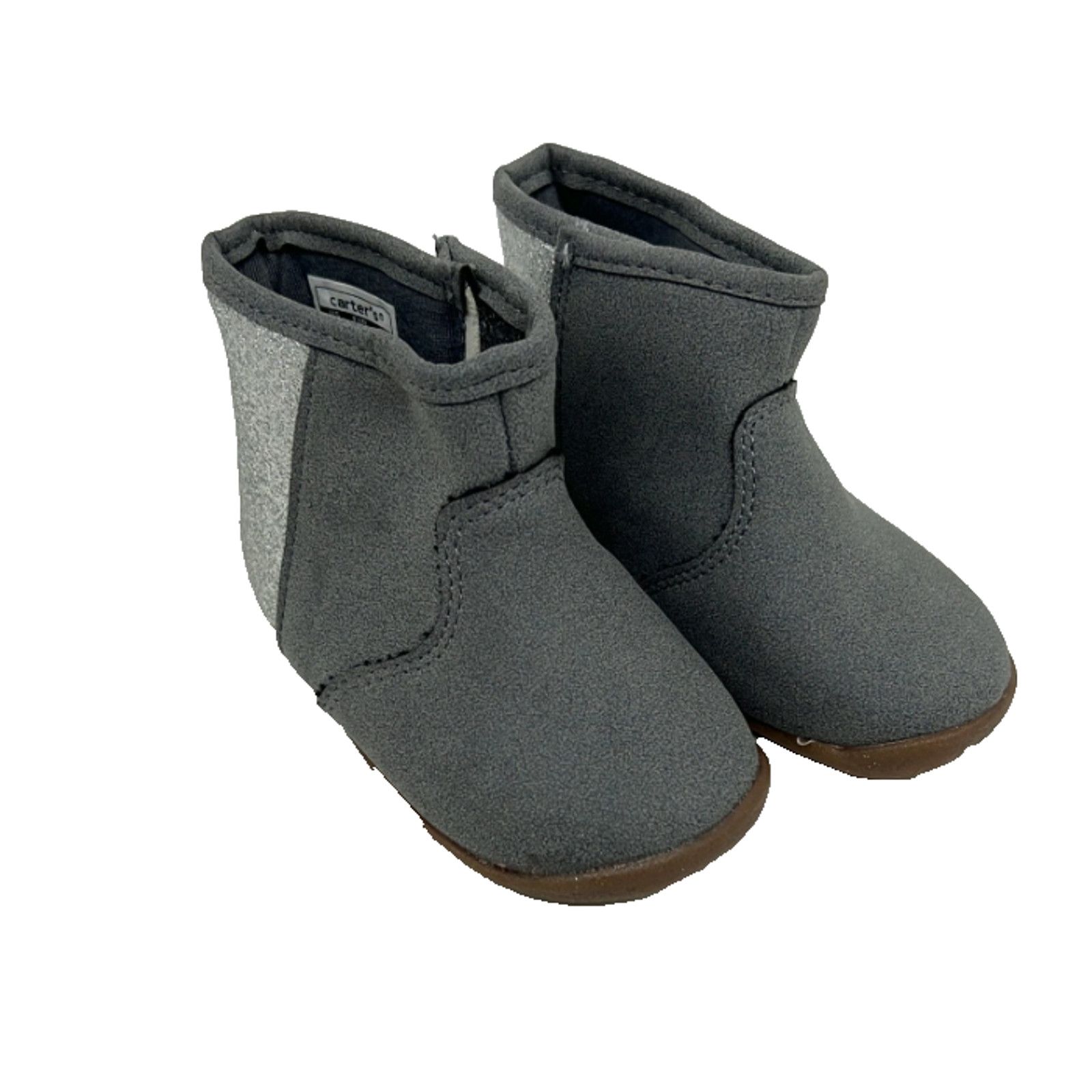 Carter's New Carter's Amylene WG Girls Glitter Crawl Stand Boots Gray Size US 5.5 / IT 35.5 - 5 Thumbnail