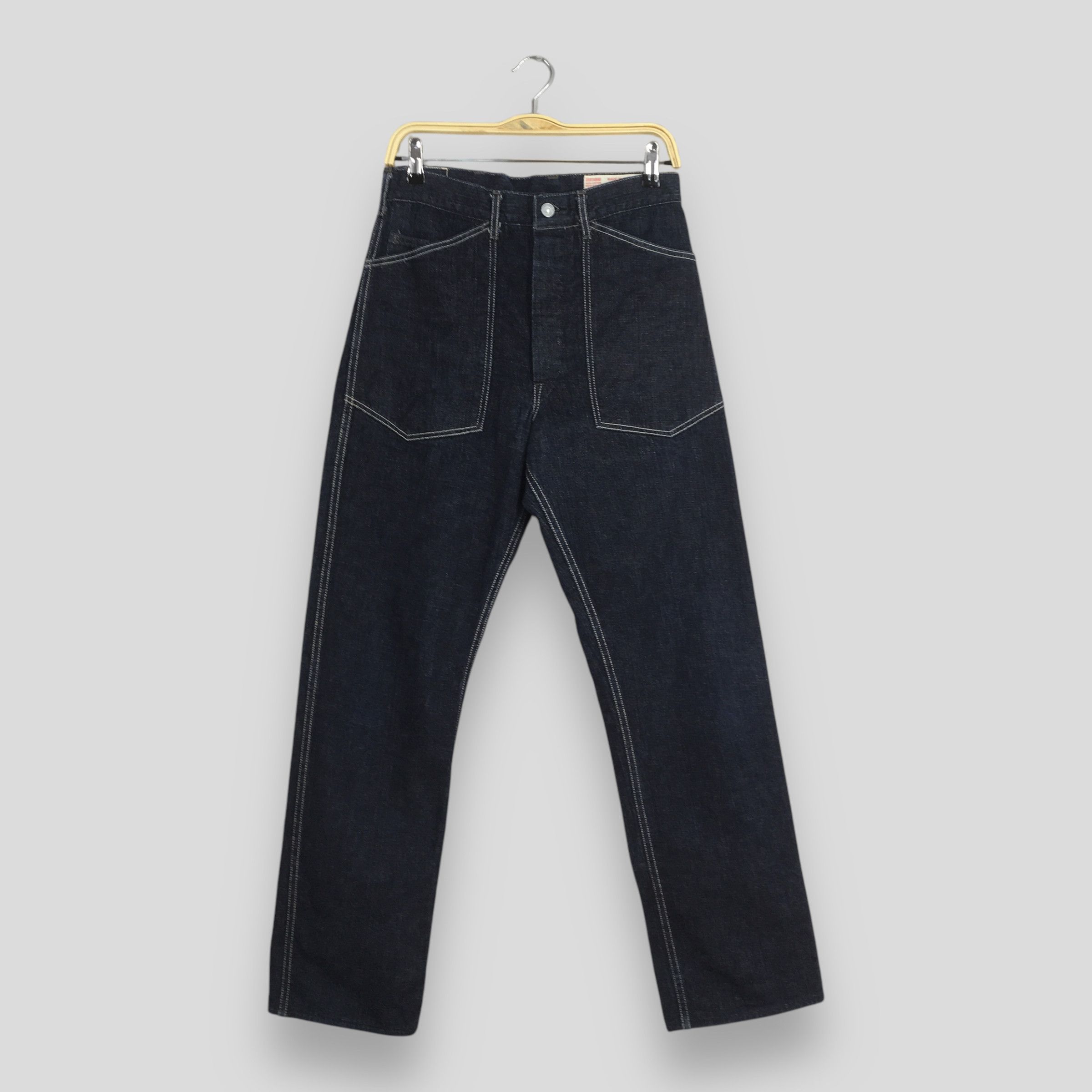 Evisu Size 29x28 Vintage 90s Evisu Daicock Japan Navy Denim S561 Size US 29 - 1 Thumbnail