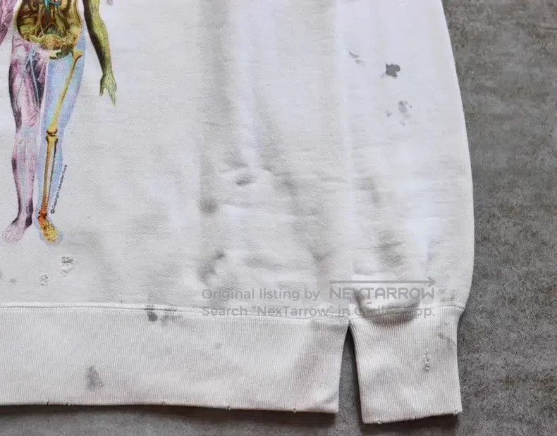 Saint Michael Saint Michael White Washed Distressed Hoodie Size US M / EU 48-50 / 2 - 8 Thumbnail