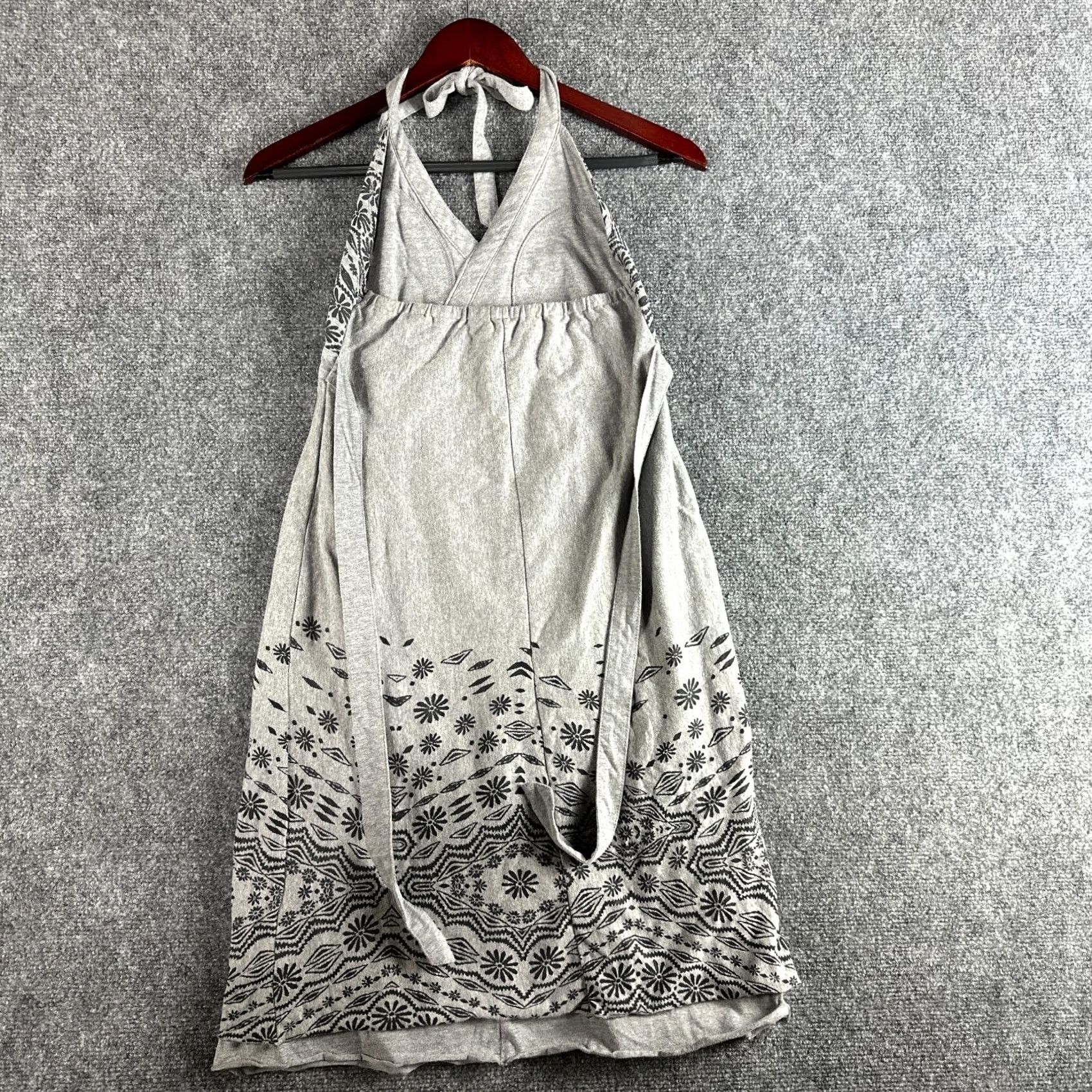 Athleta Athleta Dress Womens Small Gray Bohemian Halter Stretch Knit Tie Waist Lined Size S / US 4 / IT 40 - 6 Thumbnail