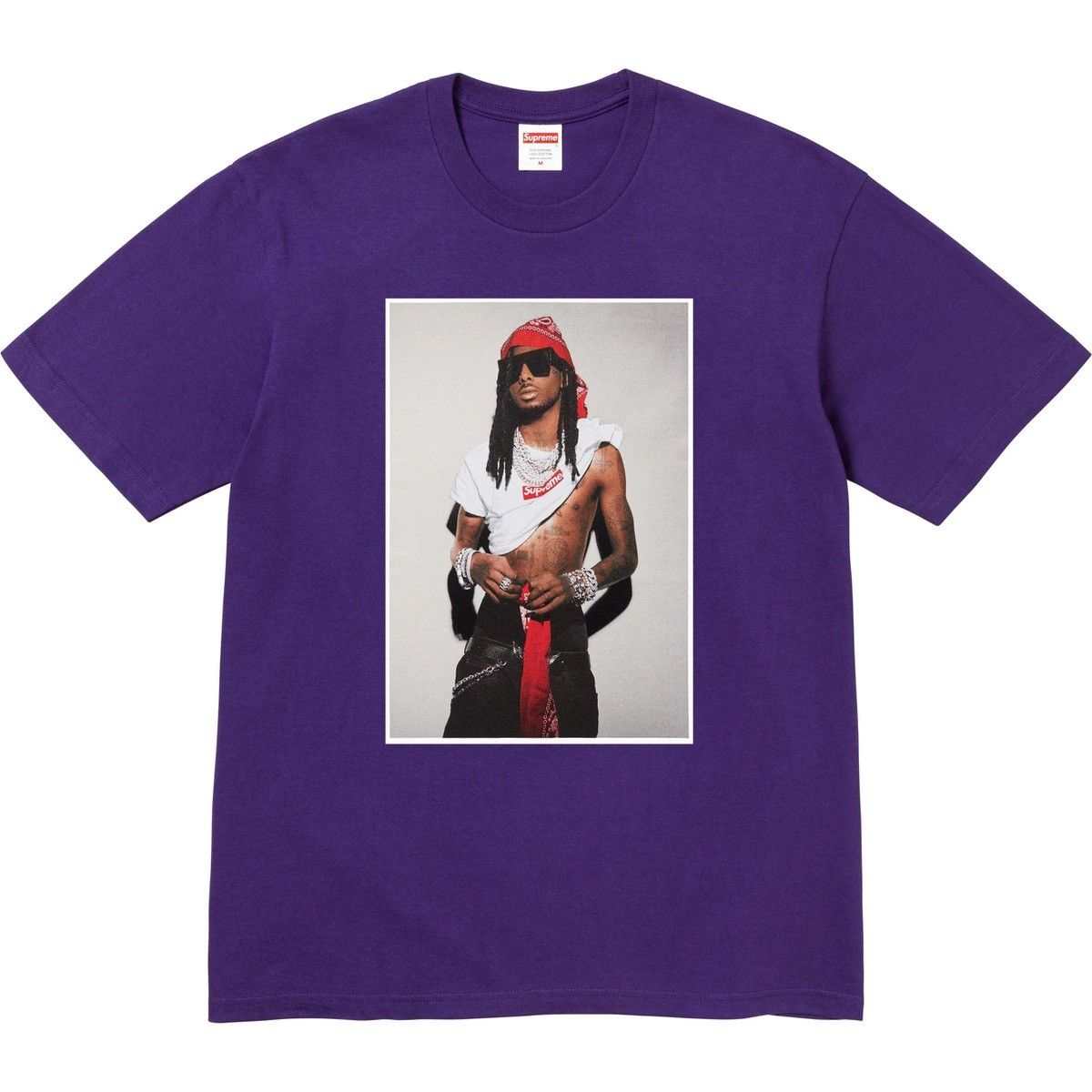Supreme Playboi Carti Purple Supreme Photo Tee Size US M / EU 48-50 / 2 - 1 Thumbnail