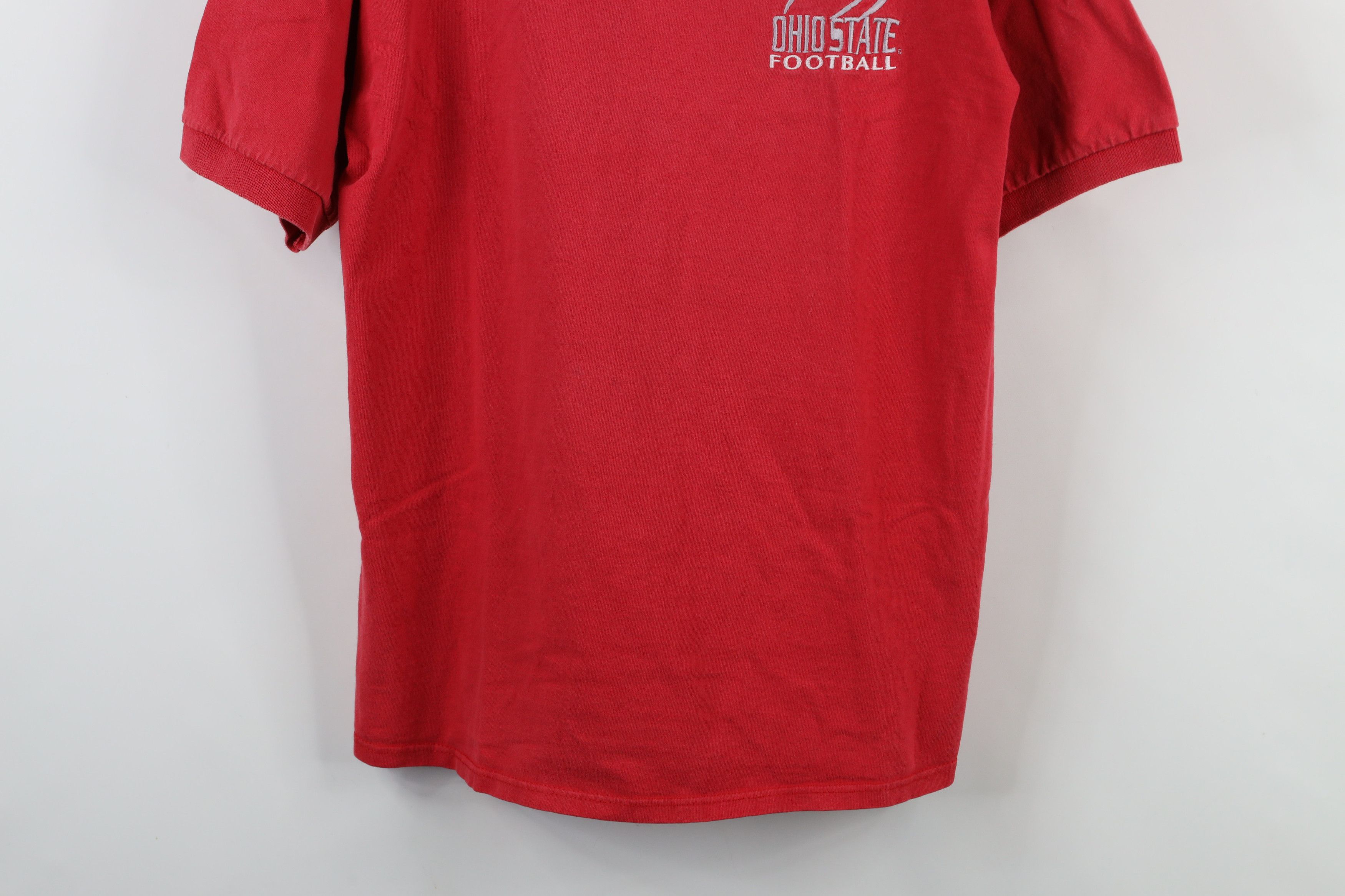 Vintage Vintage 90s Faded Ohio State University Football T-Shirt USA Size US L / EU 52-54 / 3 - 3 Thumbnail
