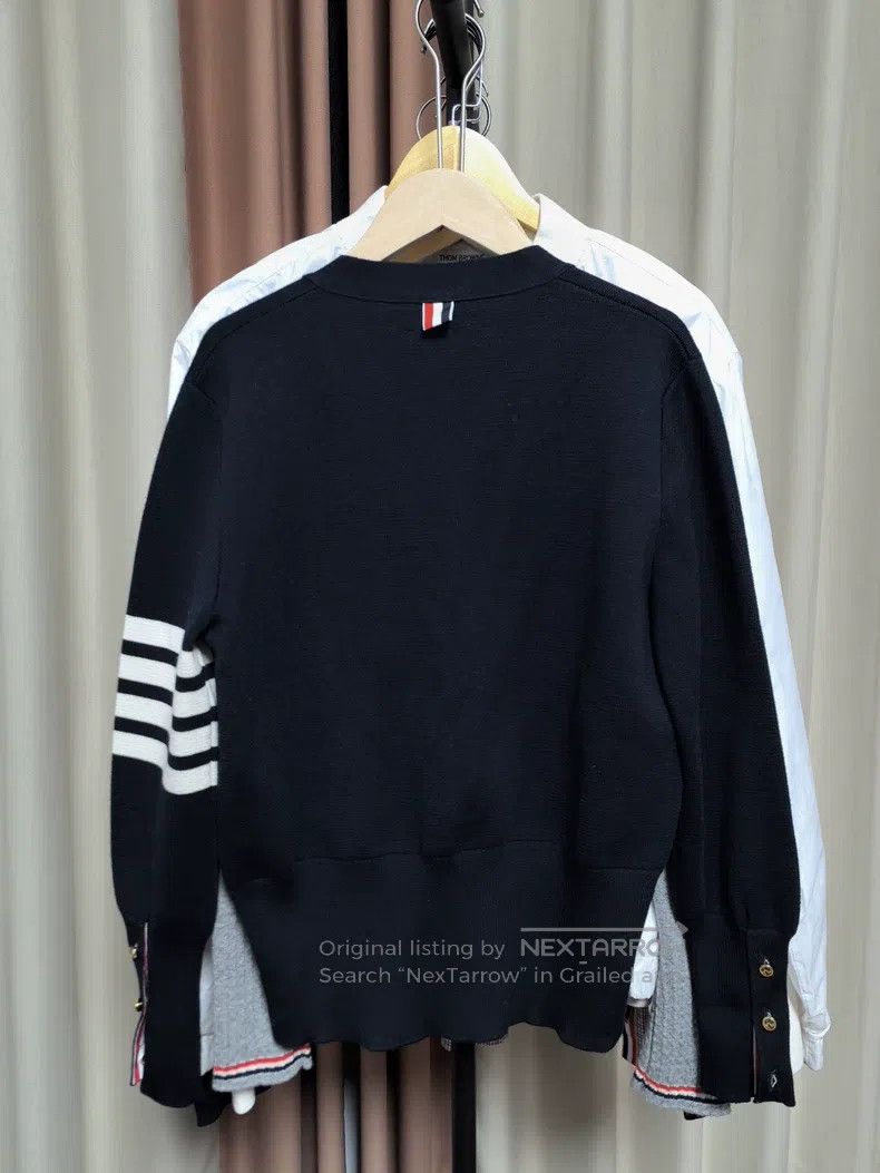 Thom Browne Thom Browne Gold Button Cardigan Size M / US 6-8 / IT 42-44 - 2 Thumbnail