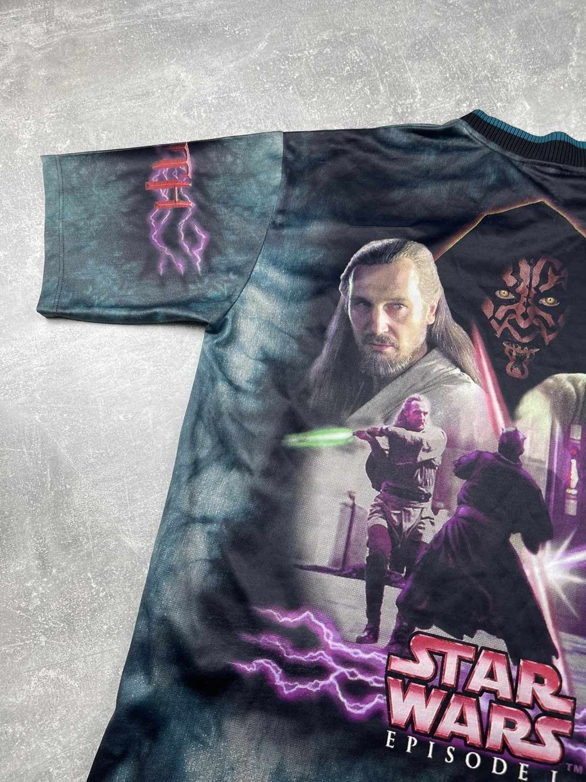Star Wars × Vintage Vintage 90s Rare Star Wars Jedi VS Sith Episode 1 T-Shirt Size US XL / EU 56 / 4 - 7 Thumbnail