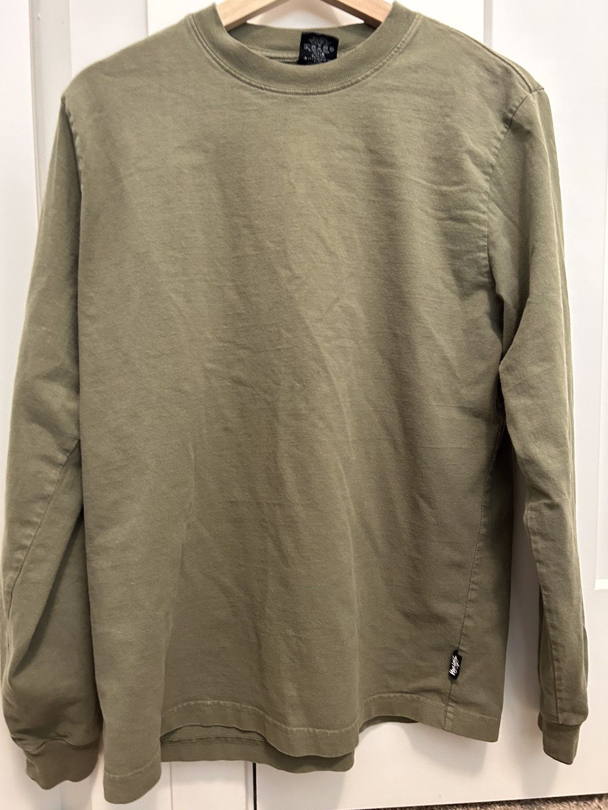 image of Stussy Green Dyed Long Sleeve, Men's (Size Small)