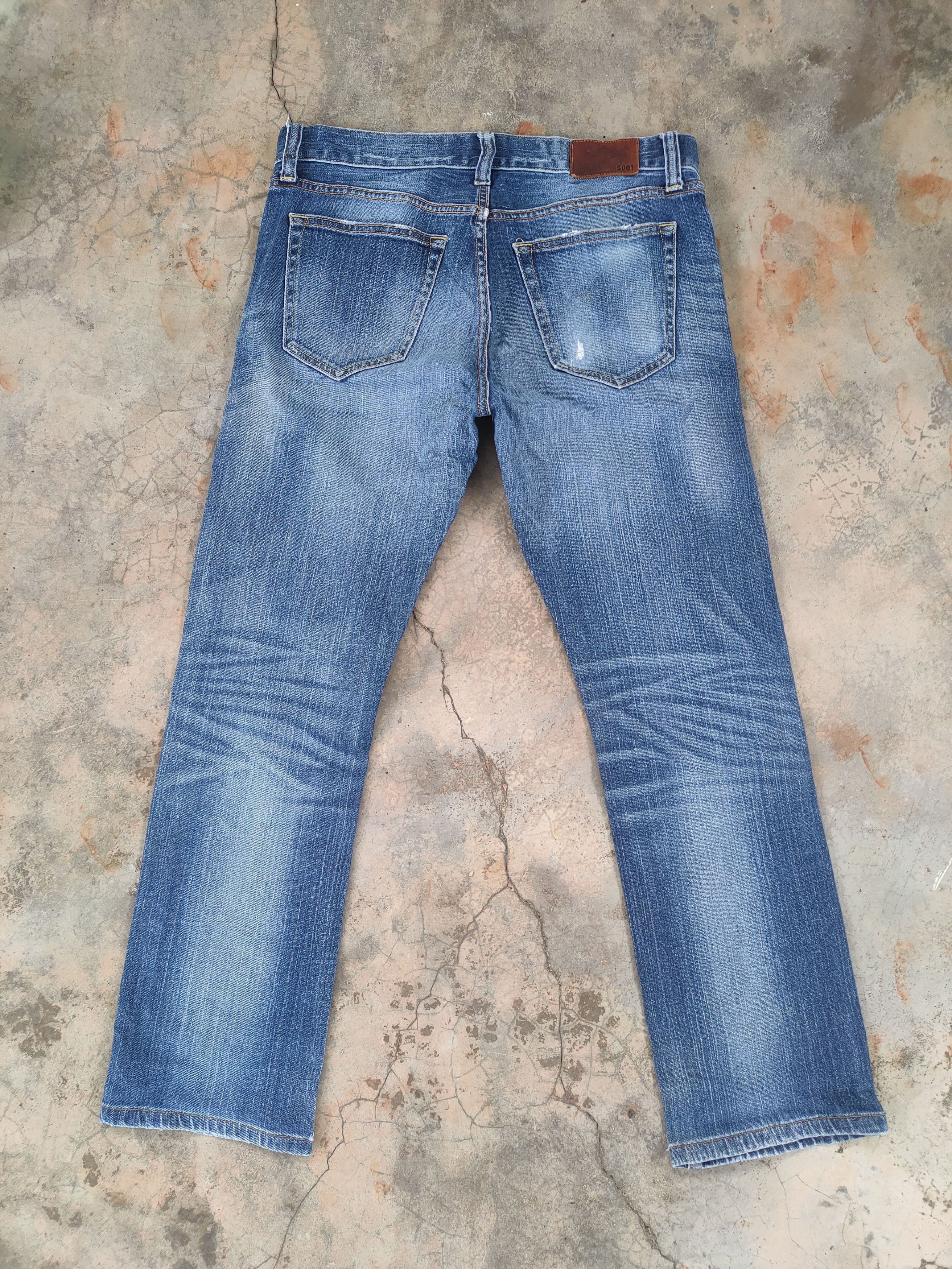 Japanese Brand × Jean × Vintage VINTAGE JAPANESE FADED DISTRESSED JEANS PANTS Size US 34 / EU 50 - 3 Thumbnail