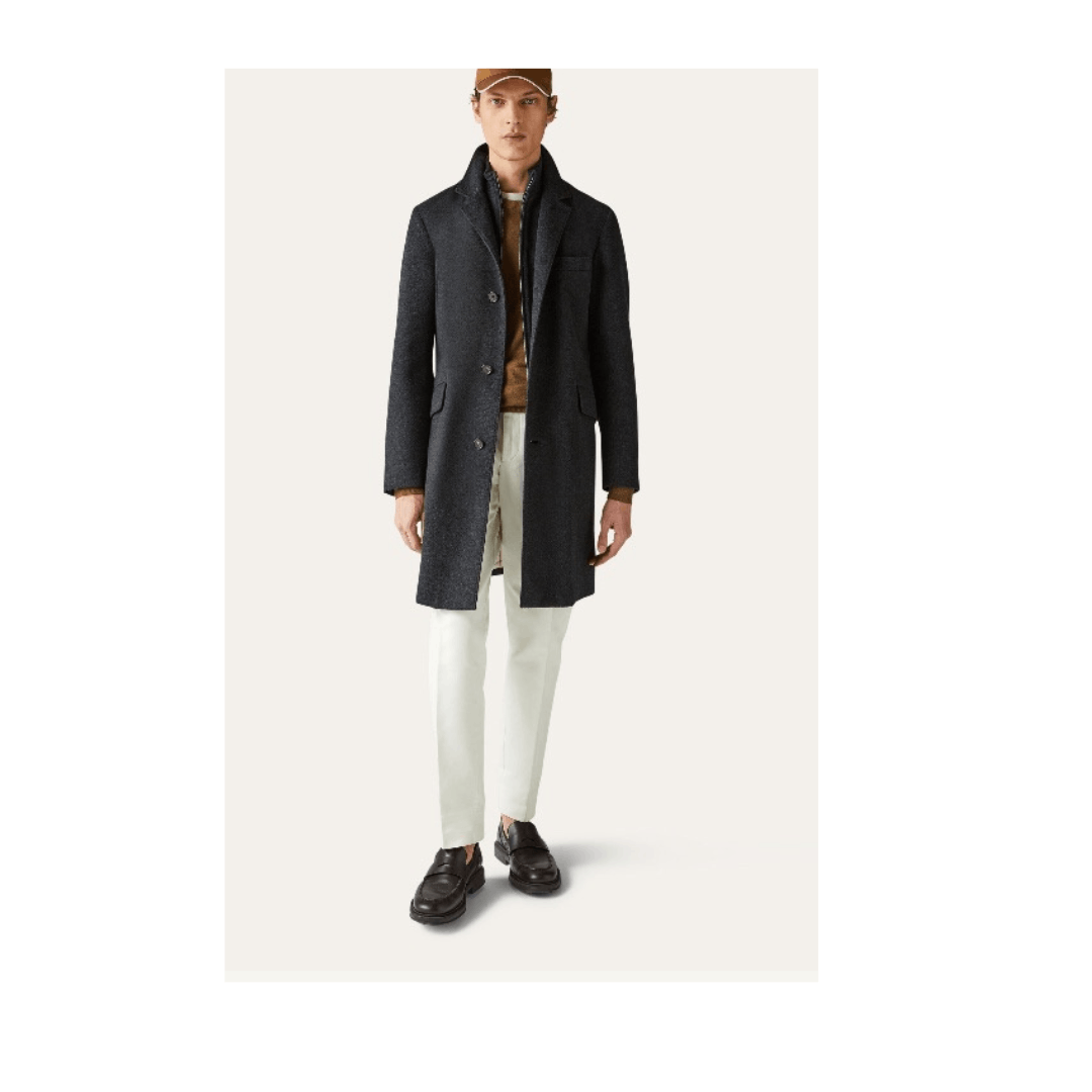 Loro Piana o1srvl11e1224 Martingala Coat in Grey Size US XL / EU 56 / 4 - 2 Thumbnail
