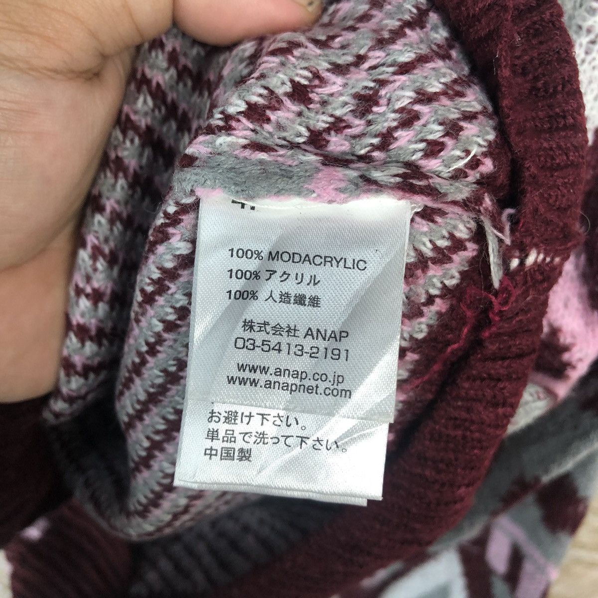 Homespun Knitwear × Japanese Brand Anap Purple art Knitwear #A769 Size XS / US 0-2 / IT 36-38 - 10 Thumbnail