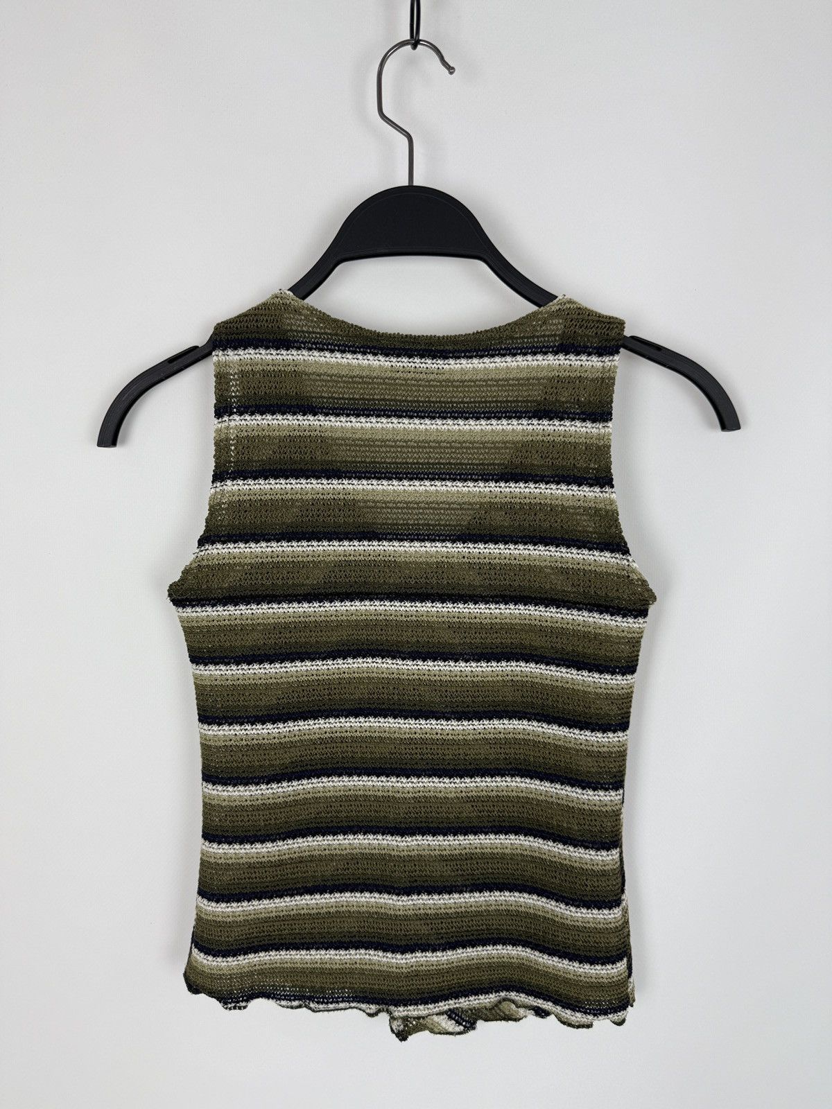 Vintage 1990’s Vintage Tasm USA Knitted V-Neck Stretchy Top XS/S Size S / US 4 / IT 40 - 4 Thumbnail