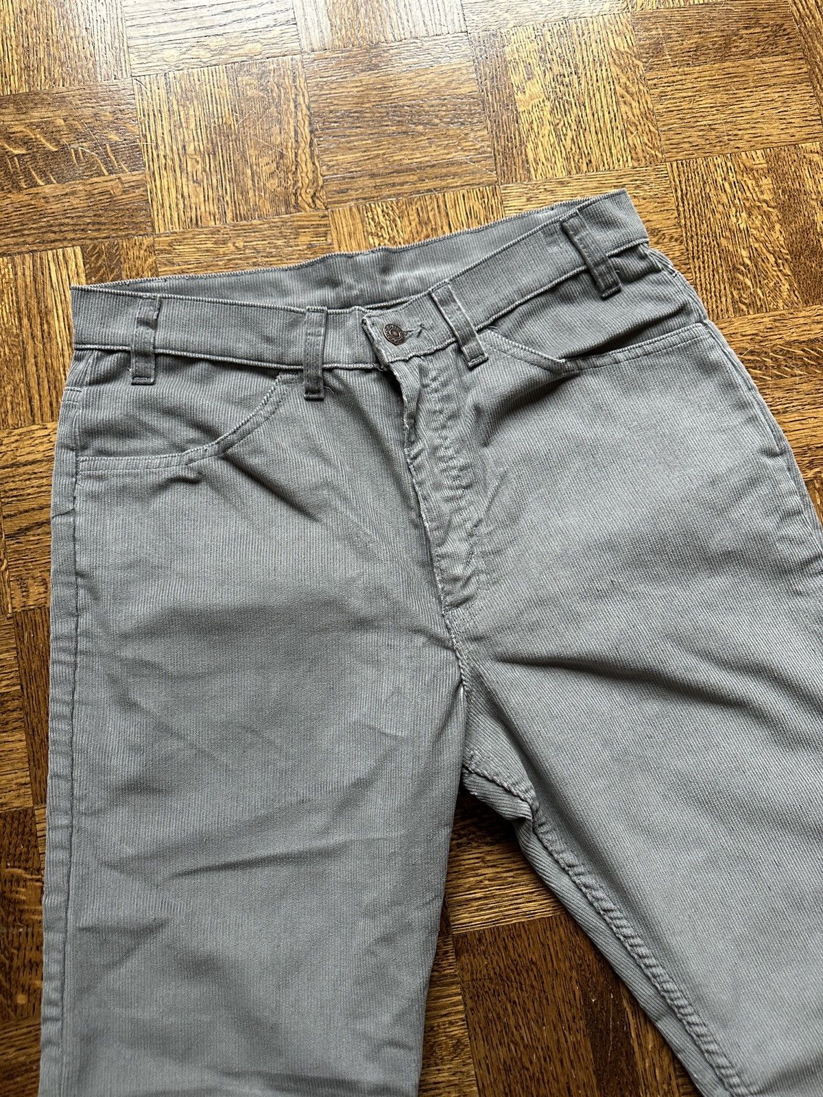 Levi's Vintage Grey Levi’s 517 White Tab Corduroy Pants Trousers Size US 31 - 3 Thumbnail