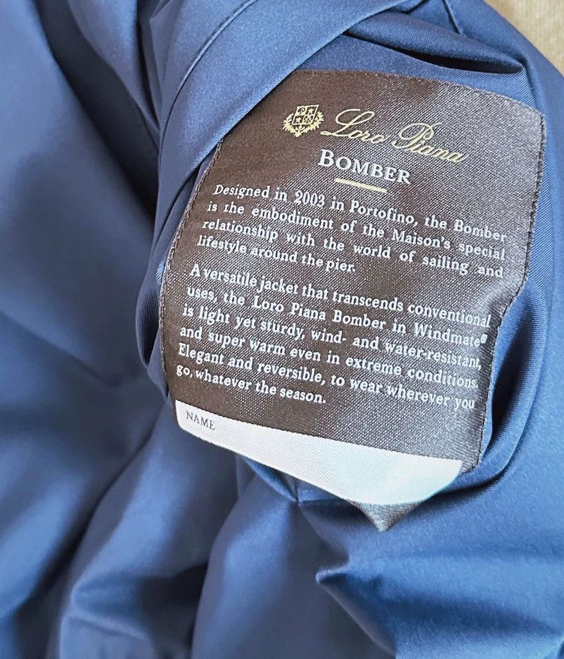 Loro Piana LORO PIANA Navy blue double-faced pilot jacket Size US M / EU 48-50 / 2 - 8 Thumbnail