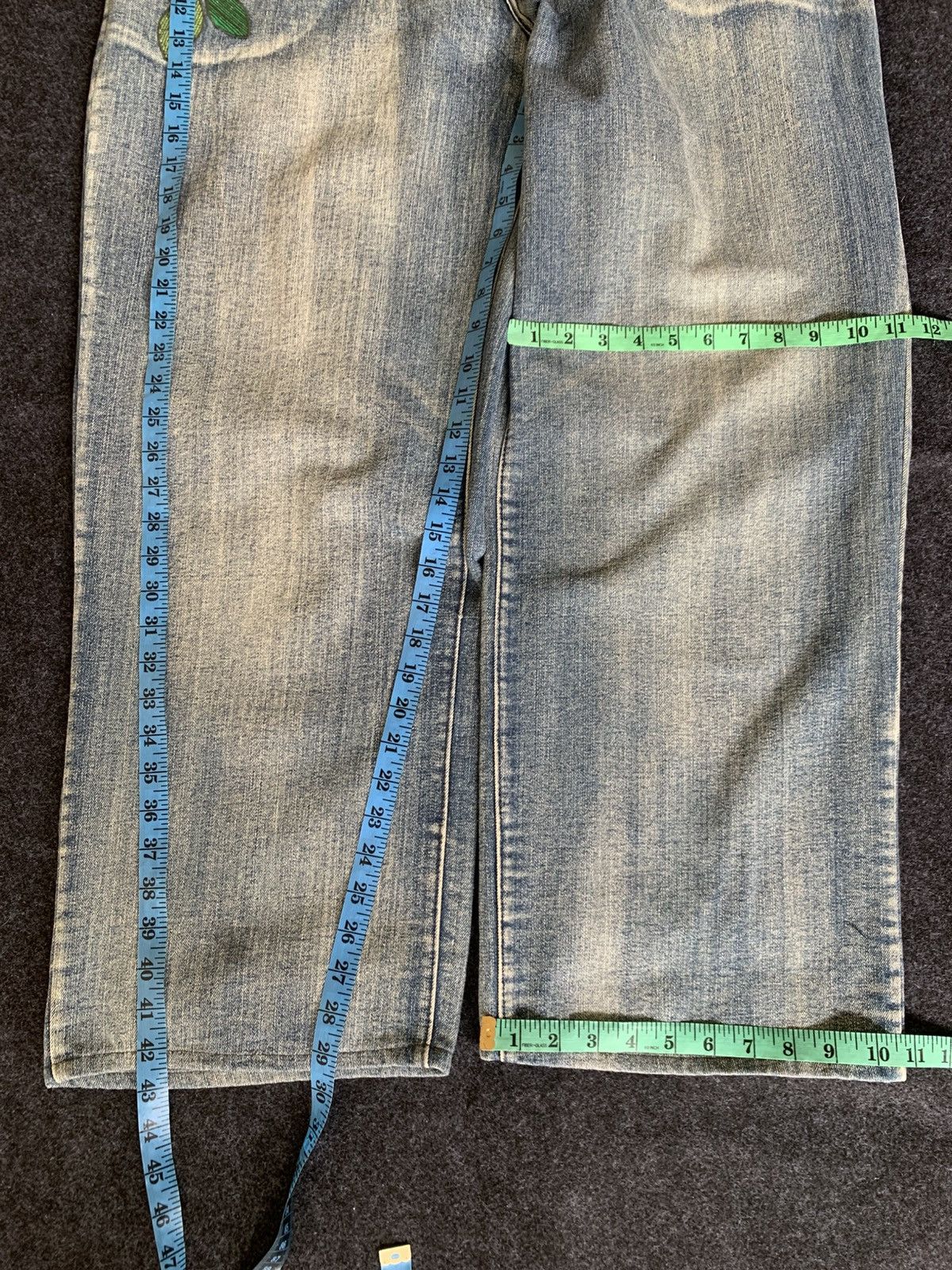 Japanese Brand LnG Roots Wide Baggy Jeans – 90s Hip Hop Style Size US 36 / EU 52 - 3 Thumbnail